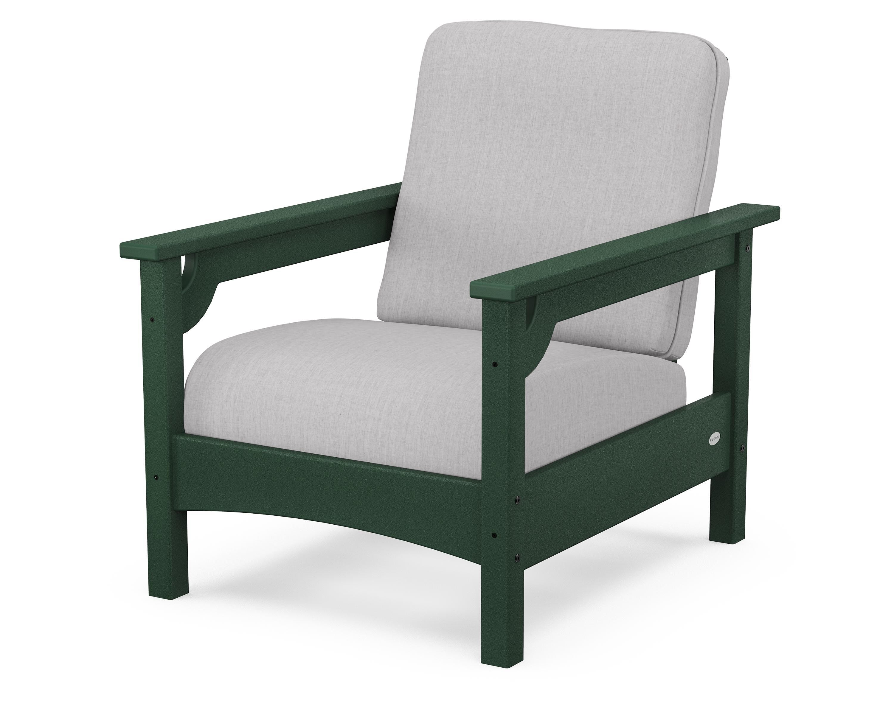 POLYWOOD® Club Chair in Green / Granite