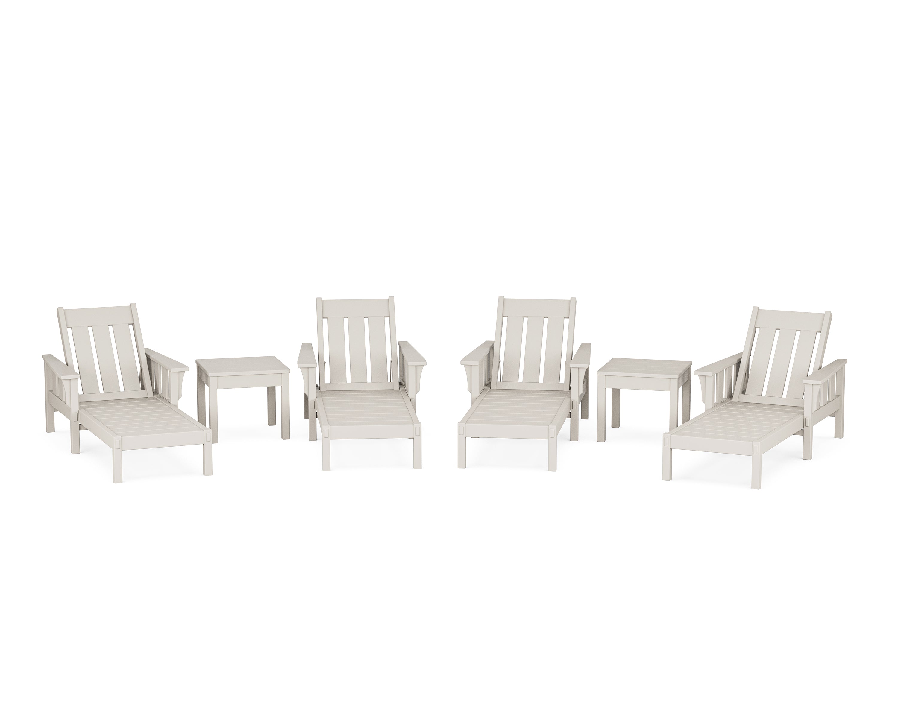 Martha Stewart by POLYWOOD® Acadia 6-Piece Chaise Set in Sand