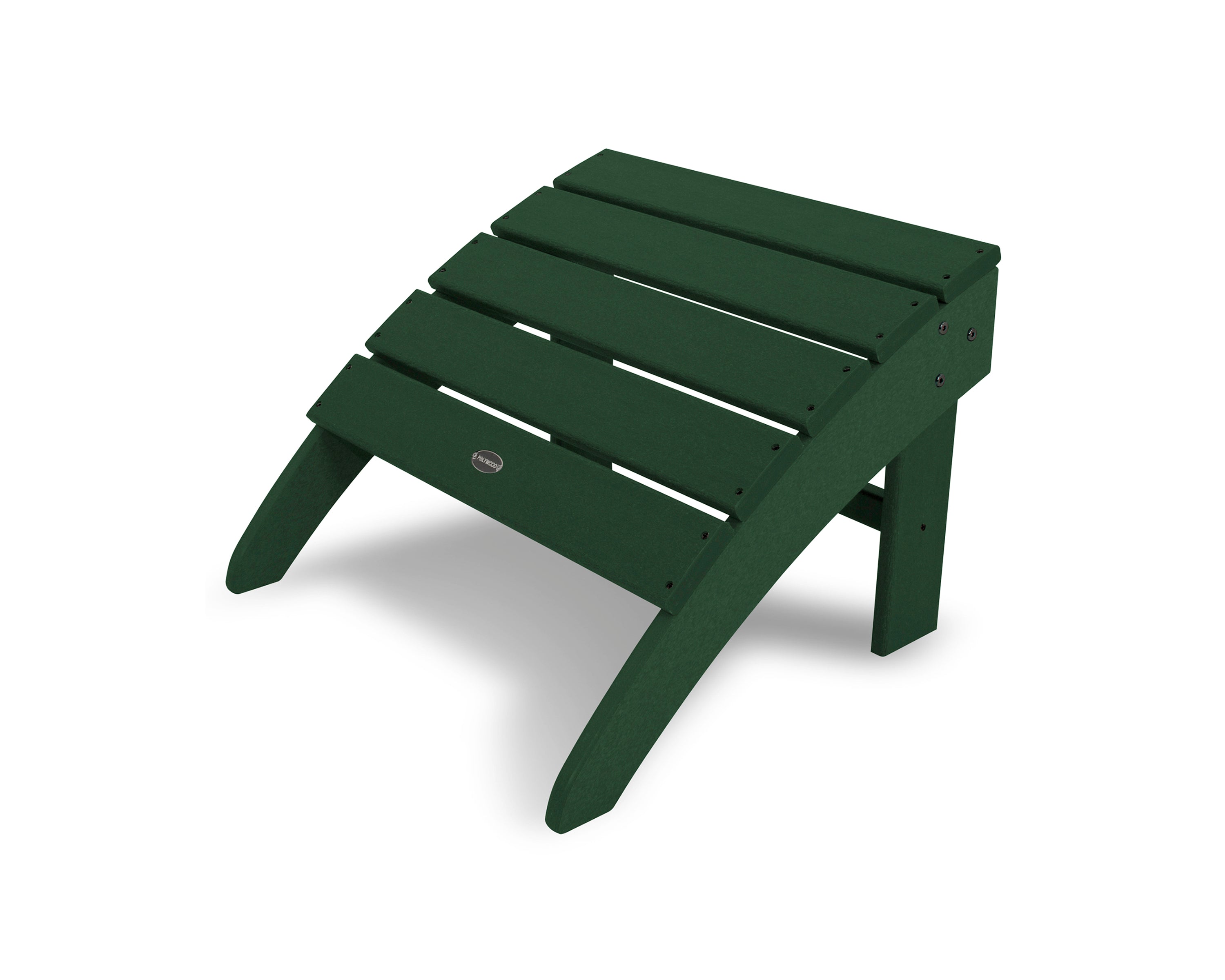 POLYWOOD® South Beach Adirondack Ottoman in Green