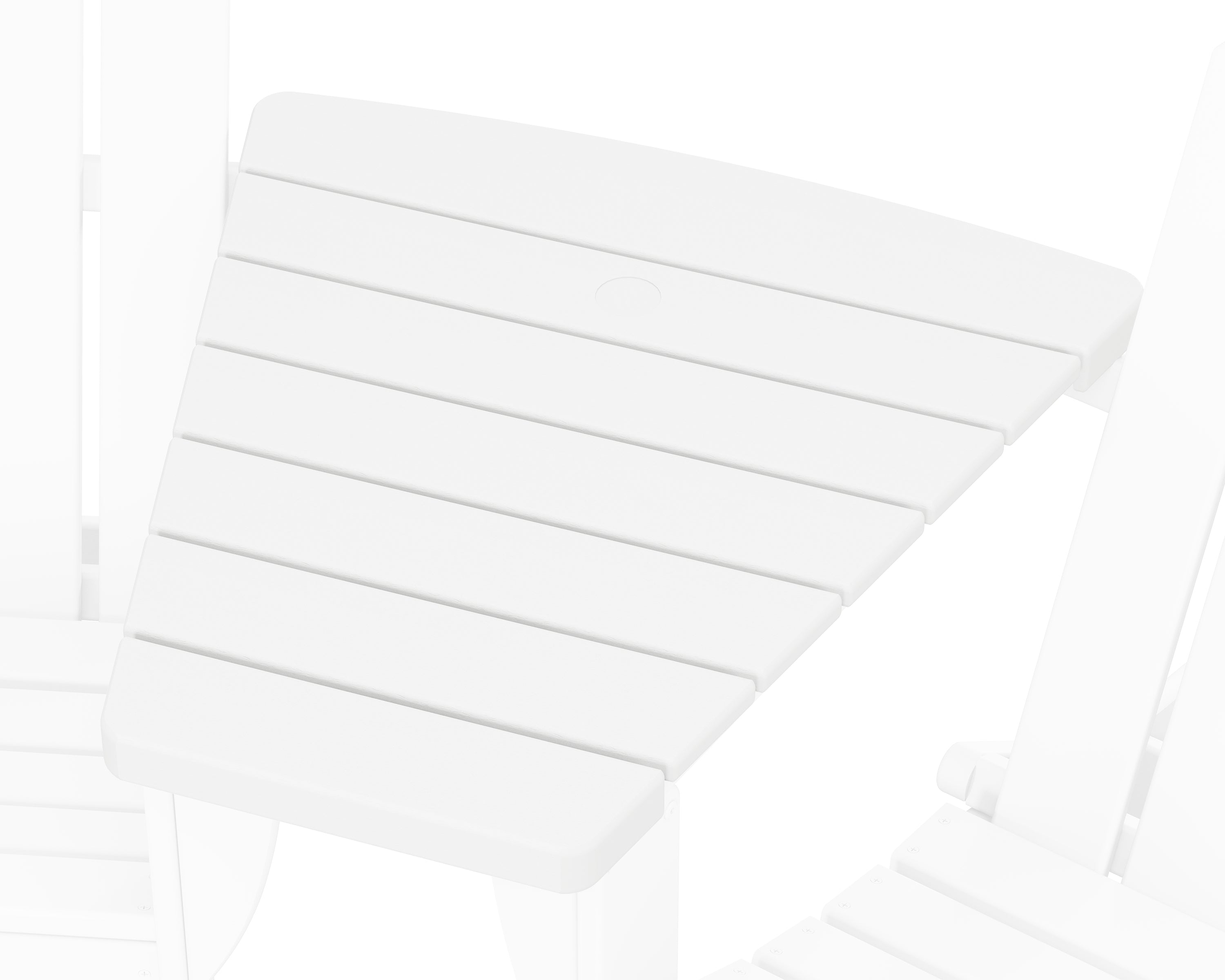 POLYWOOD® Classic Series Angled Adirondack Connecting Table in White