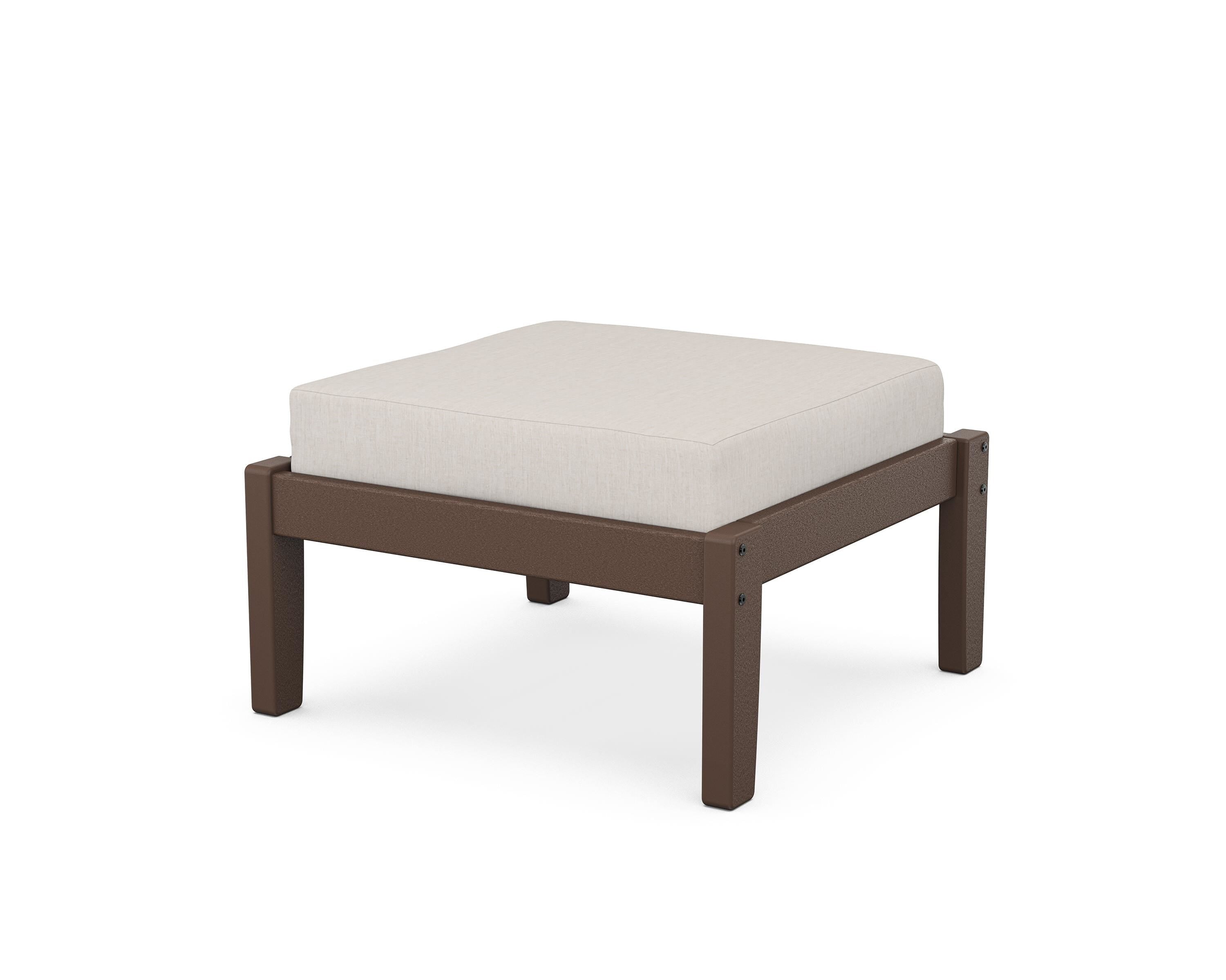 Unbranded Deep Seating Ottoman in Mahogany / Cast Ash
