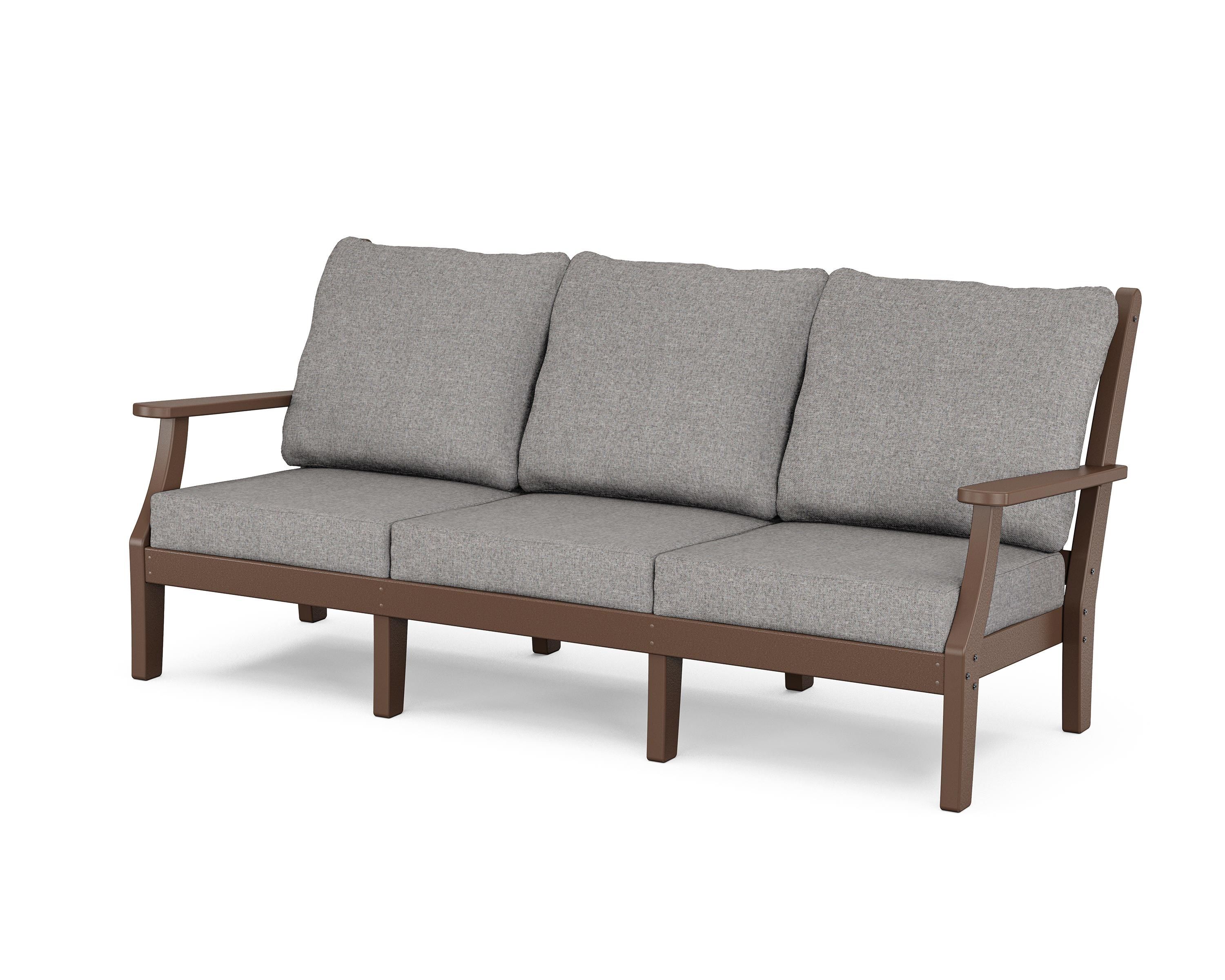 Country Living Wovendale Deep Seating Sofa in Mahogany / Grey Mist