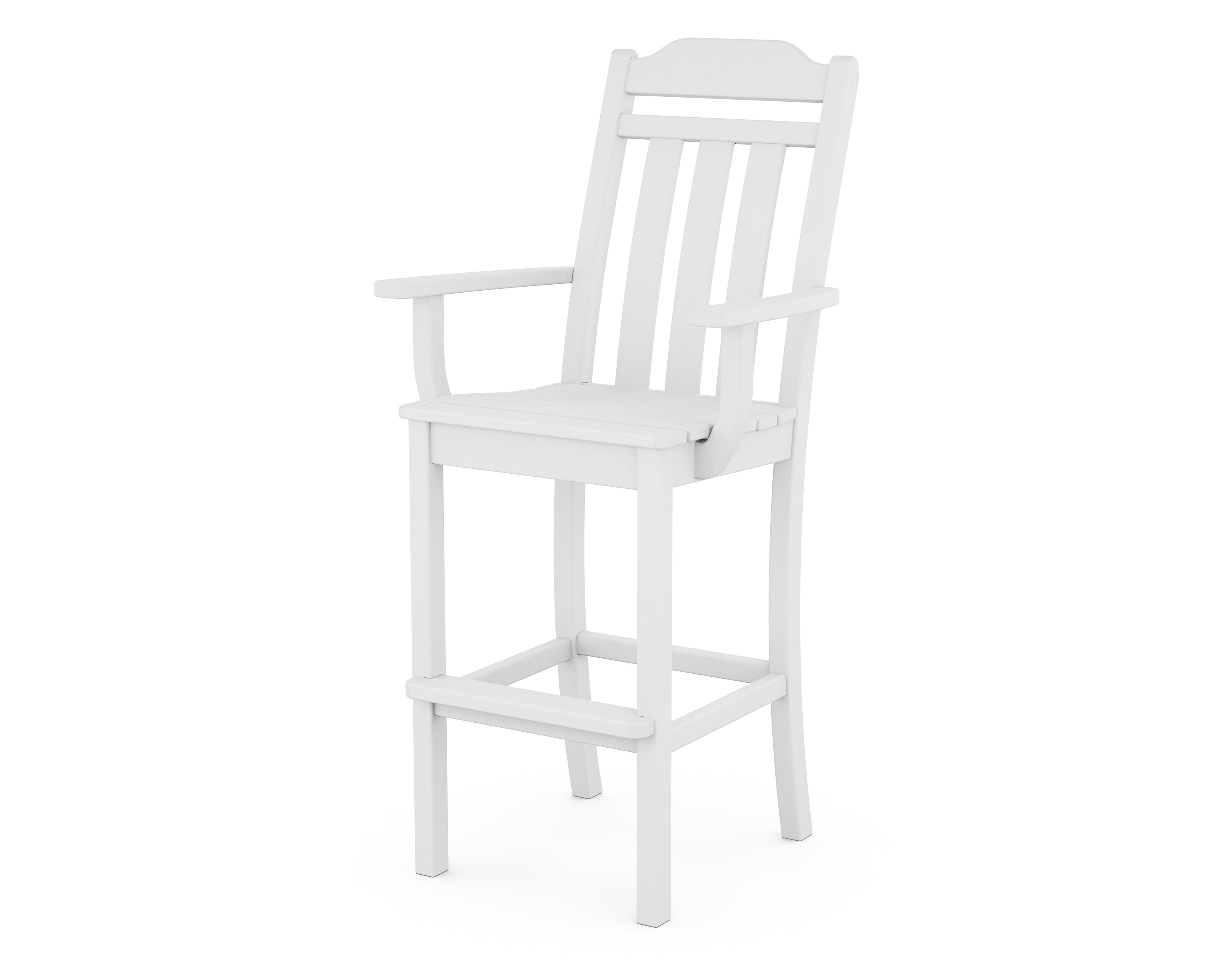 Country Living Cottage Bar Arm Chair in White