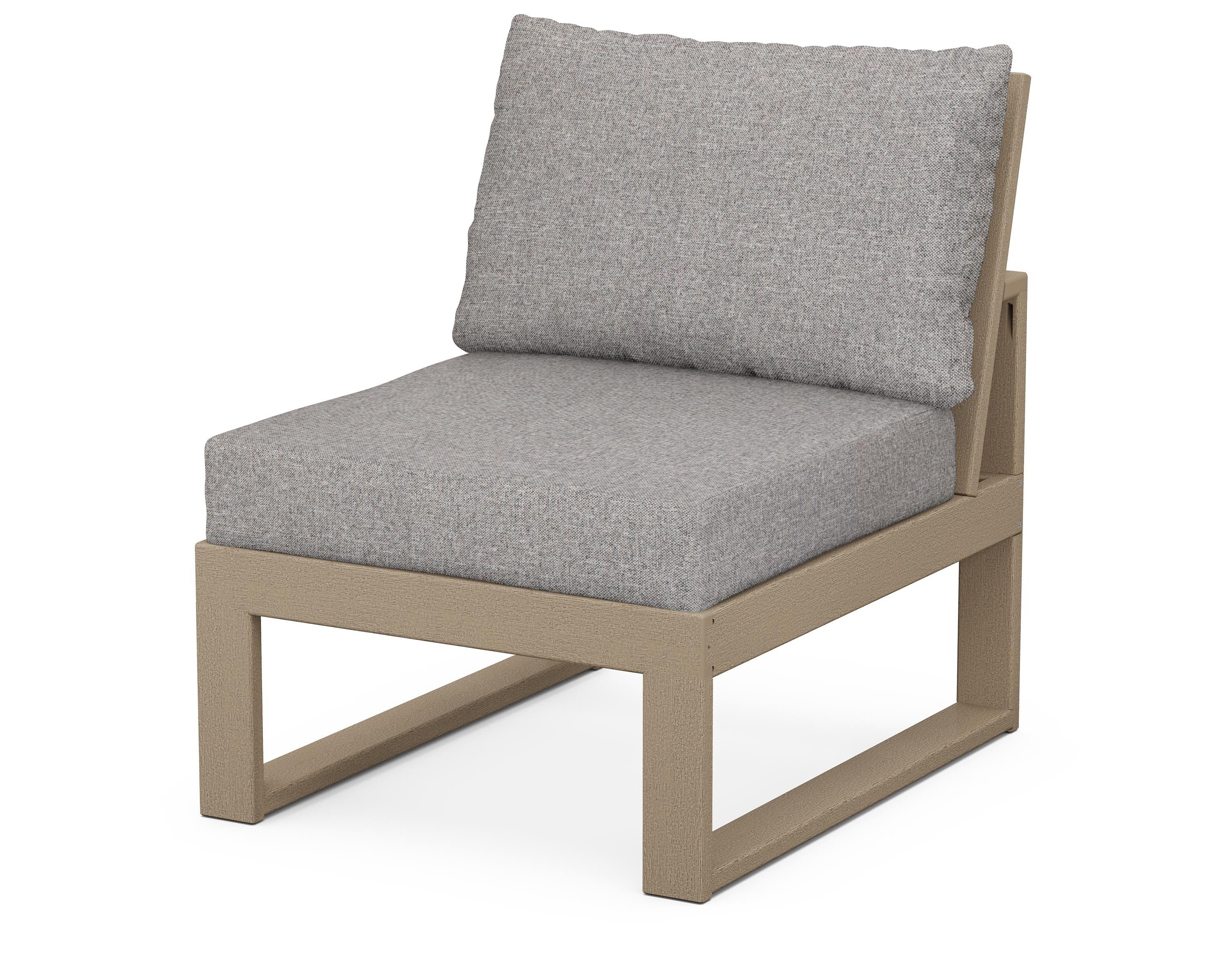 Unbranded Modular Armless Chair in Vintage Sahara / Grey Mist