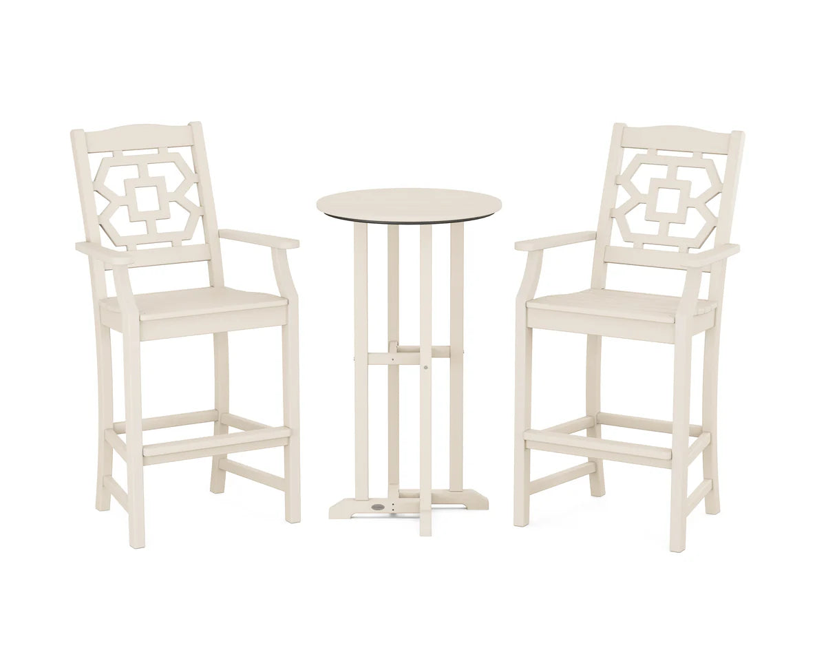 Chinoiserie 3-Piece Farmhouse Bar Set