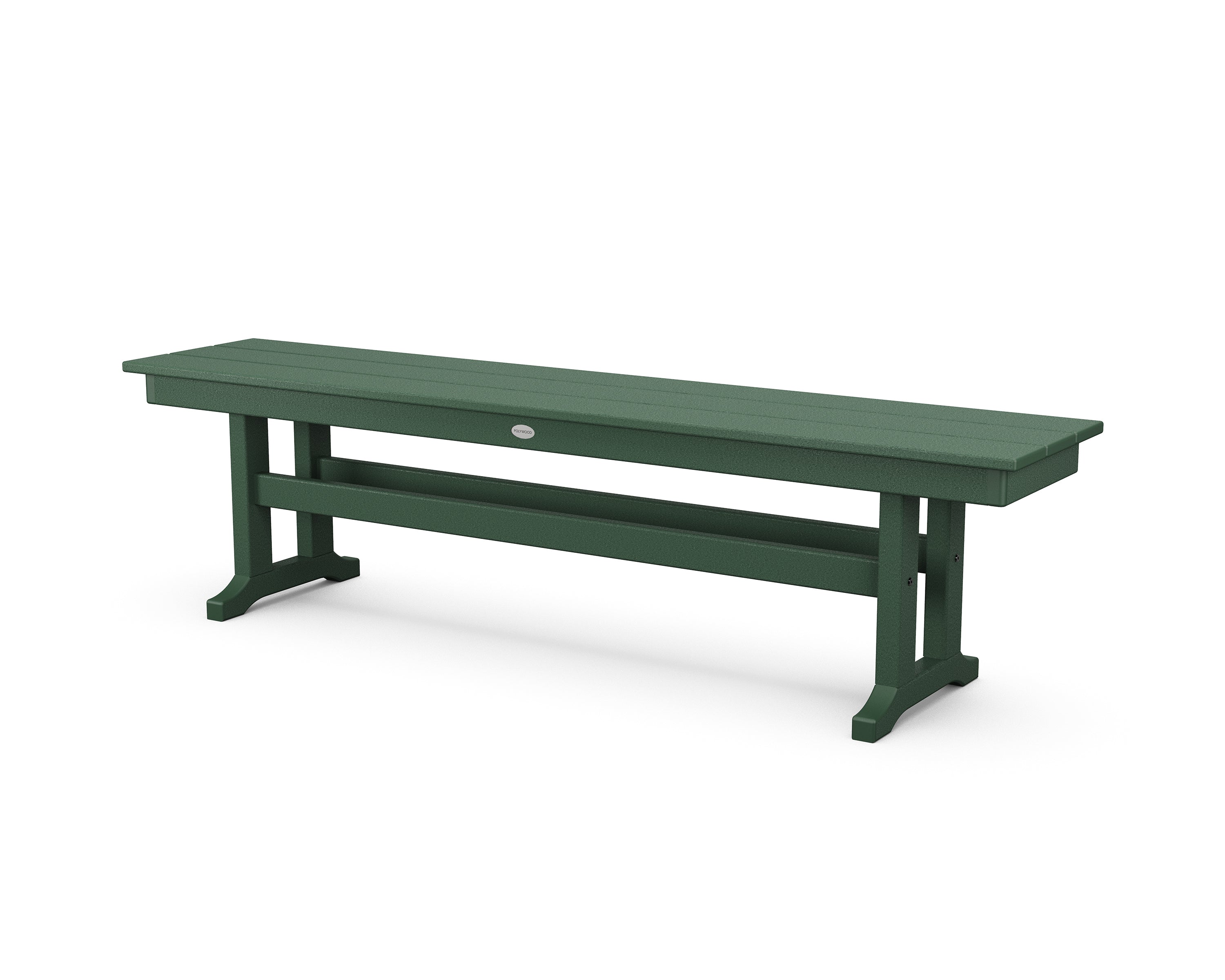 POLYWOOD® Farmhouse 65" Side Bench in Green
