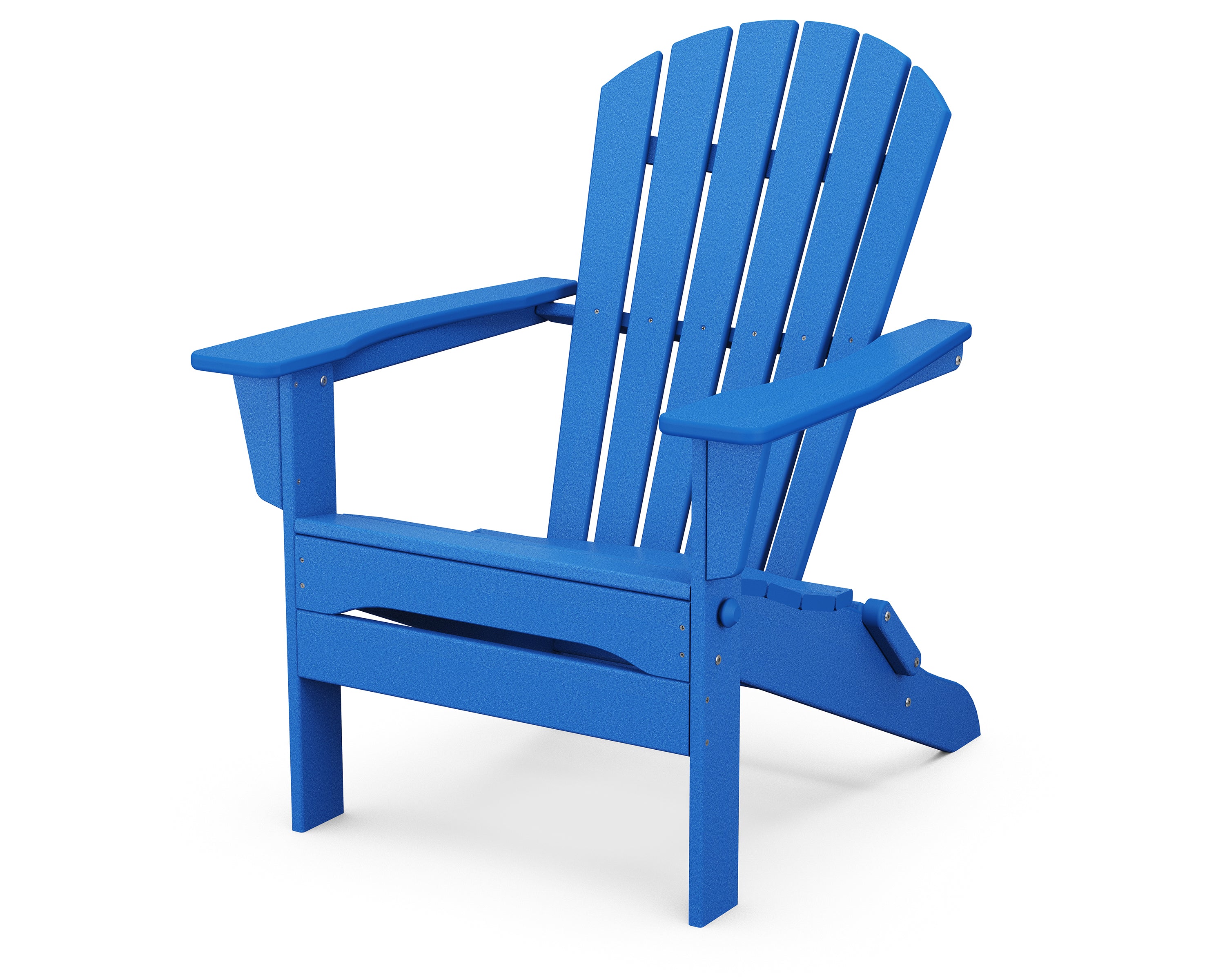 POLYWOOD® South Beach Folding Adirondack Chair in Pacific Blue