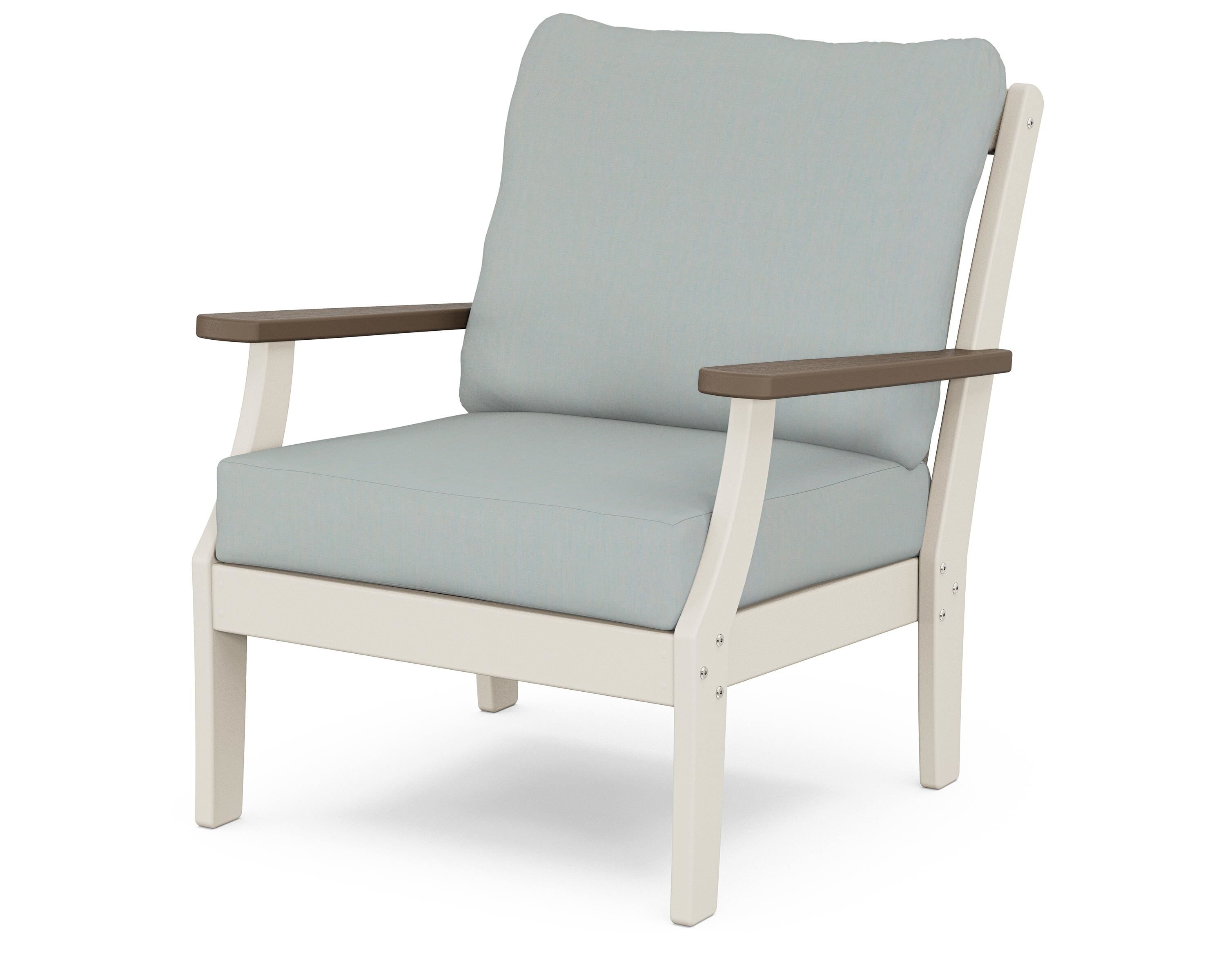 POLYWOOD® Braxton Deep Seating Chair in Sand / Kona / Spa