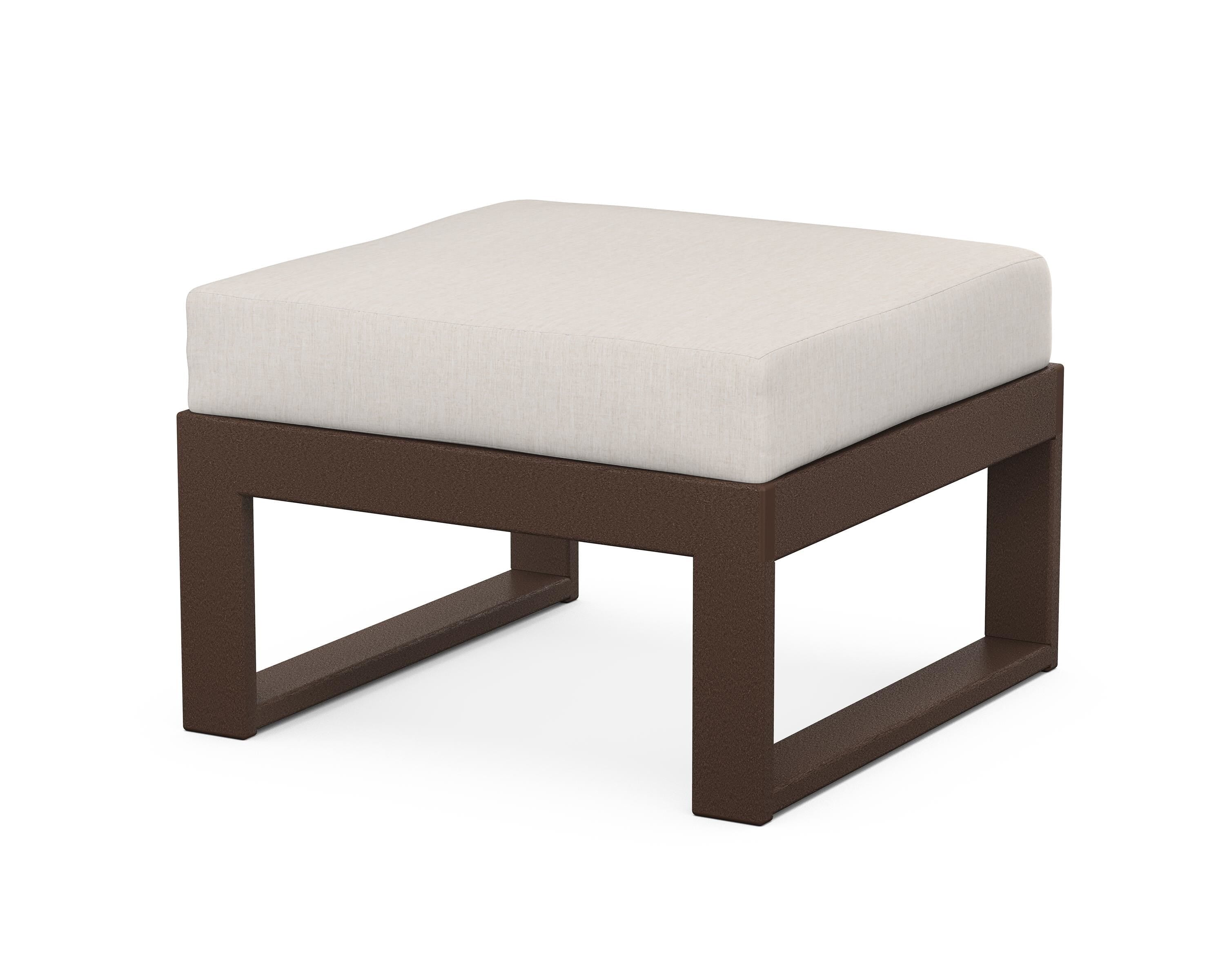 Unbranded Modular Ottoman - Modern in Mahogany / Cast Ash
