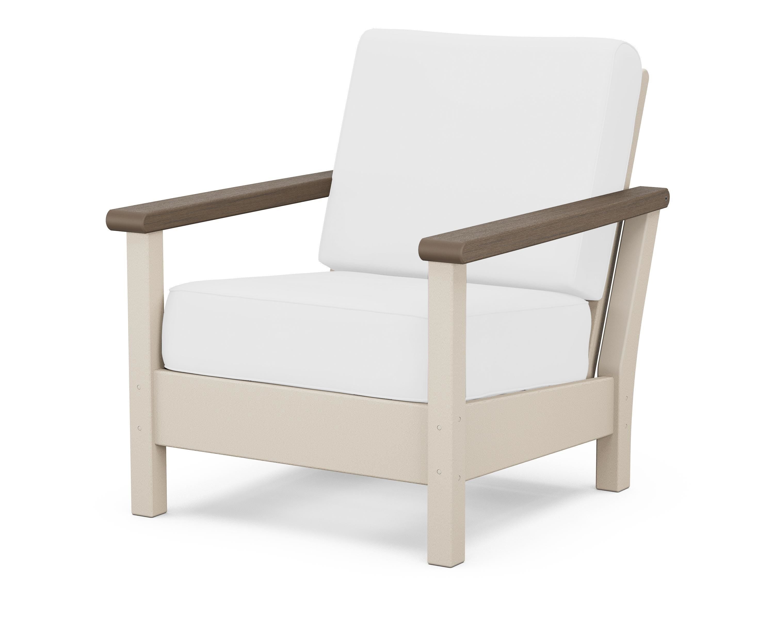 POLYWOOD® Harbour Deep Seating Chair in Sand / Kona / Natural