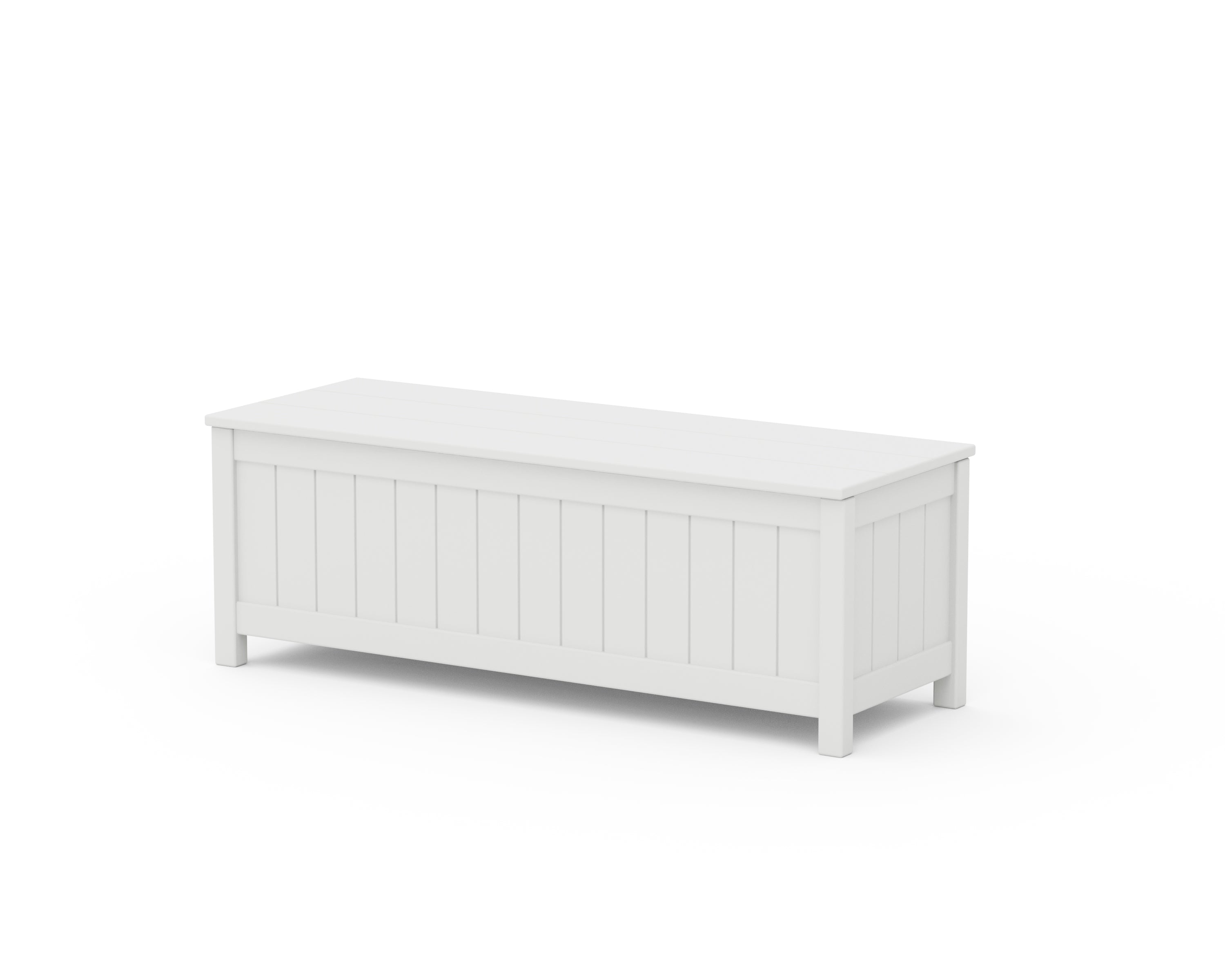 POLYWOOD® Vineyard 48" Storage Bench in White
