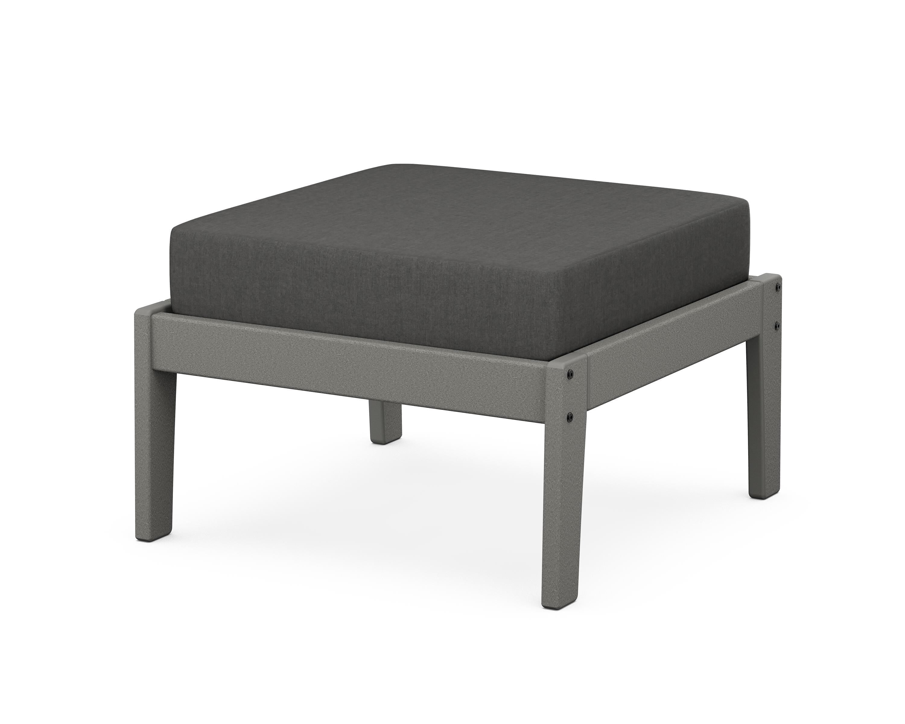 Unbranded Deep Seating Ottoman in Slate Grey / Spectrum Carbon