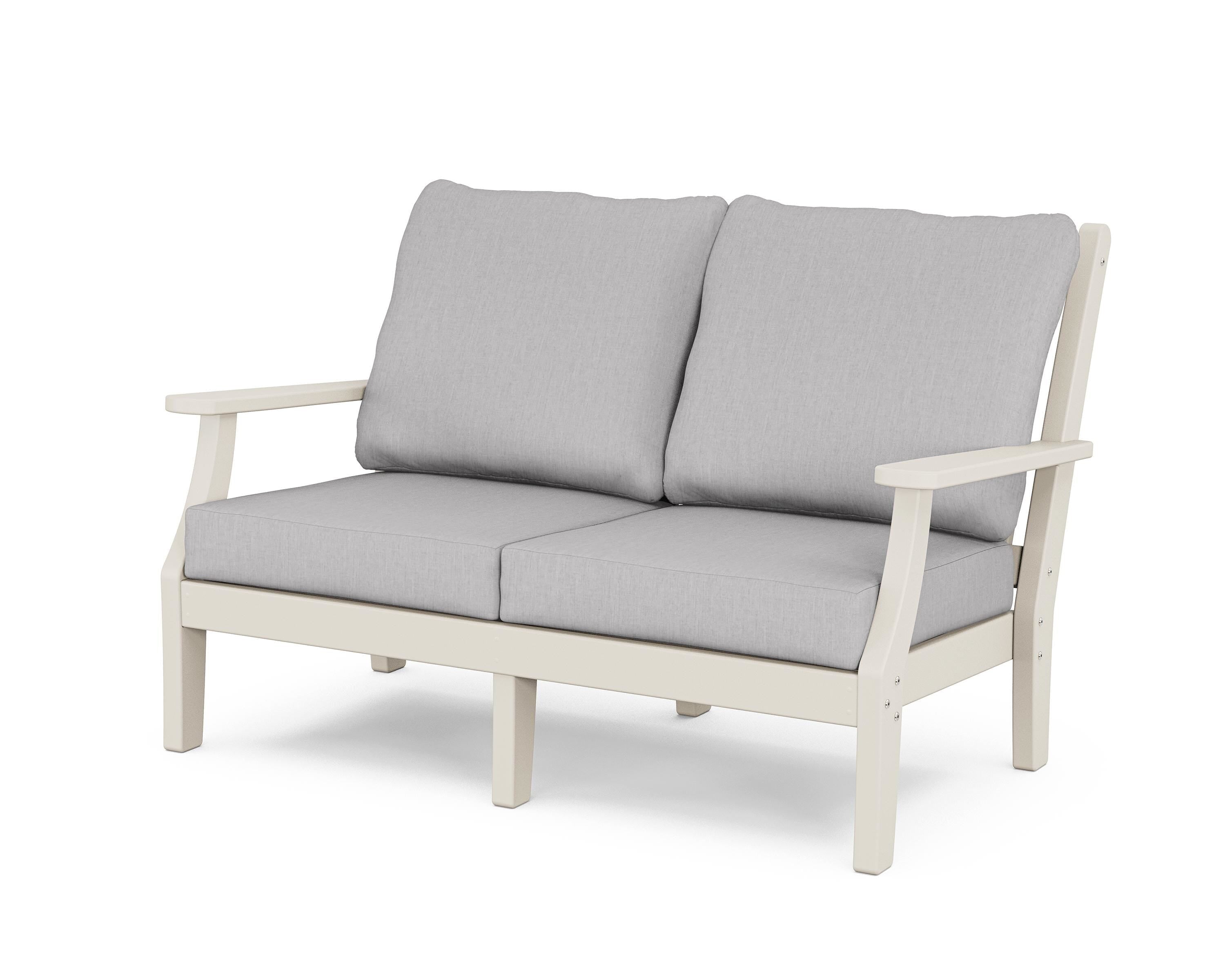 Country Living Wovendale Deep Seating Loveseat in Sand / Granite
