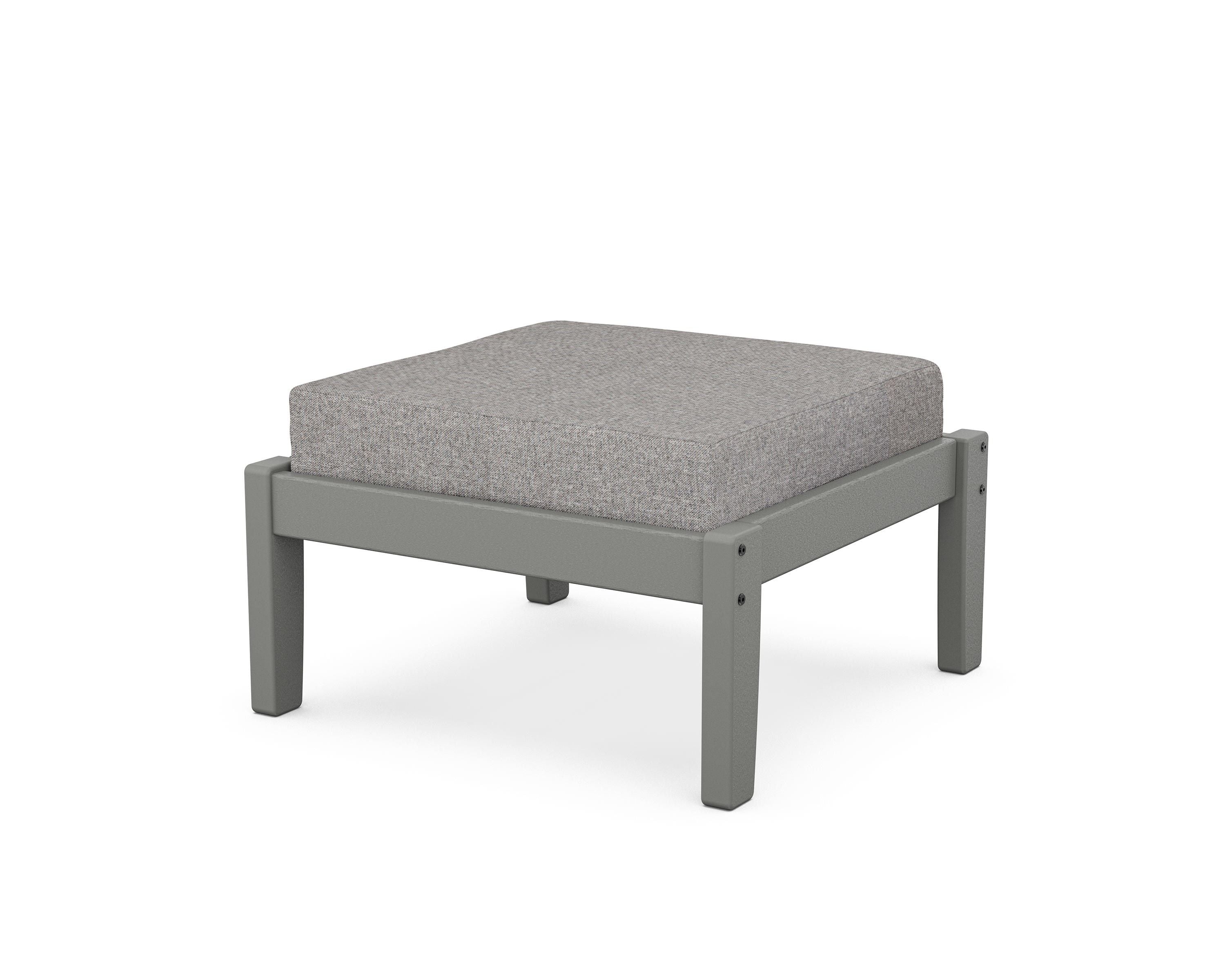 Unbranded Deep Seating Ottoman in Slate Grey / Grey Mist