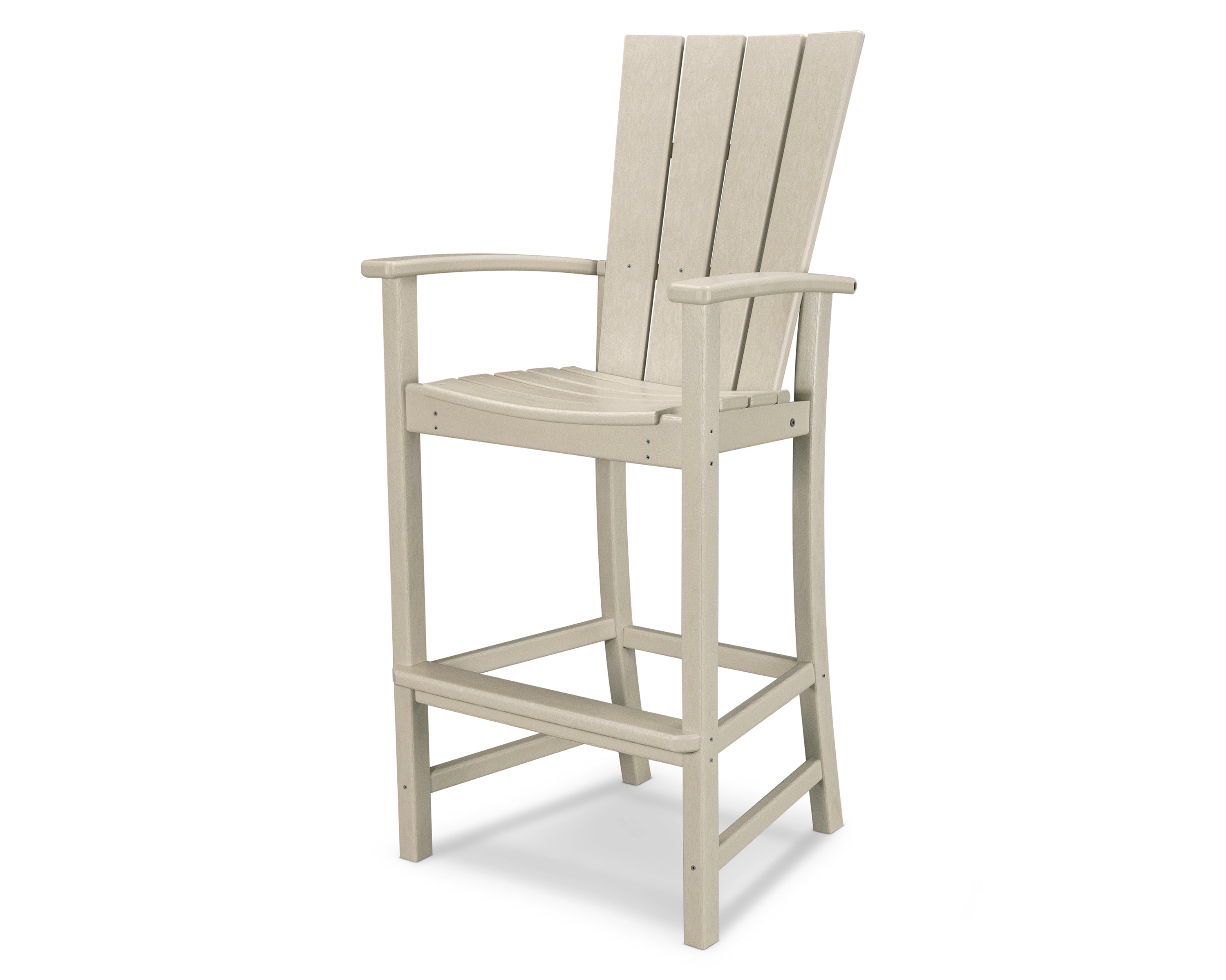POLYWOOD® Quattro Adirondack Bar Chair in Sand