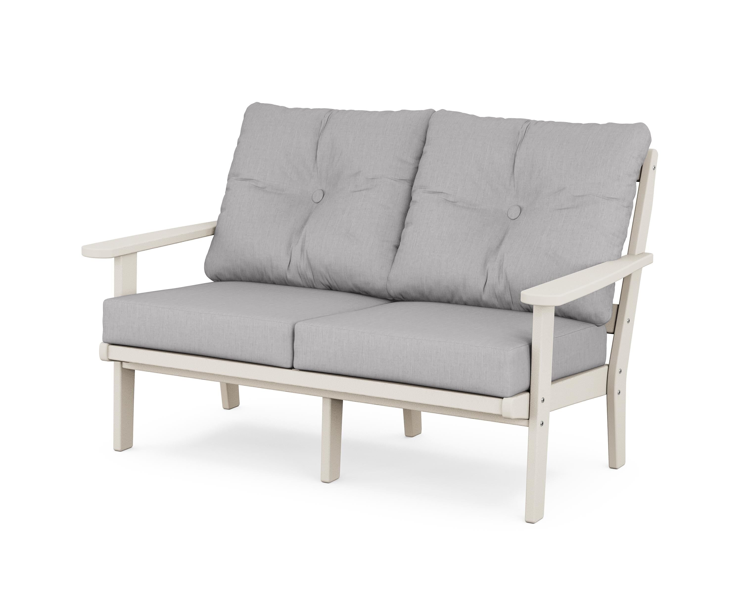POLYWOOD® Mission Deep Seating Loveseat in Sand / Granite