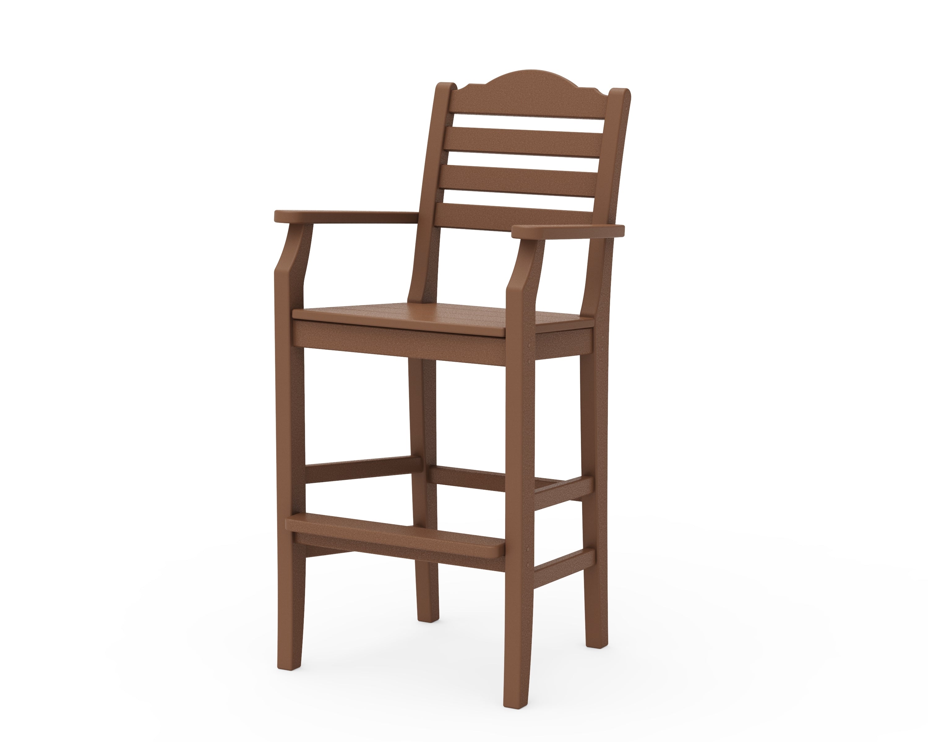 Draper James™ by POLYWOOD® Savannah Bar Arm Chair in Teak