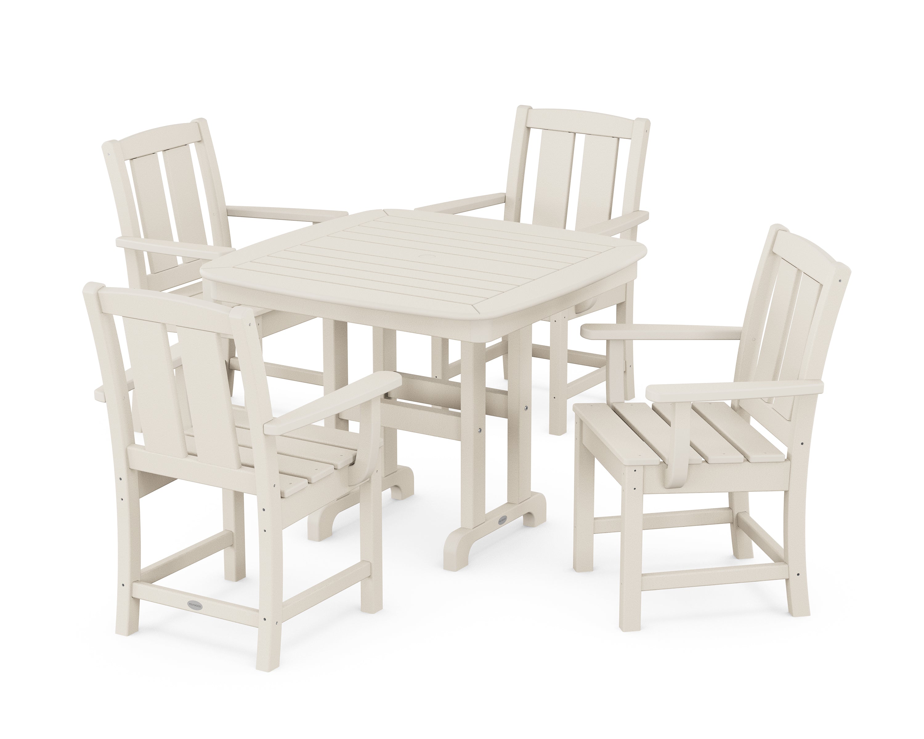 POLYWOOD® Mission 5-Piece Dining Set in Sand