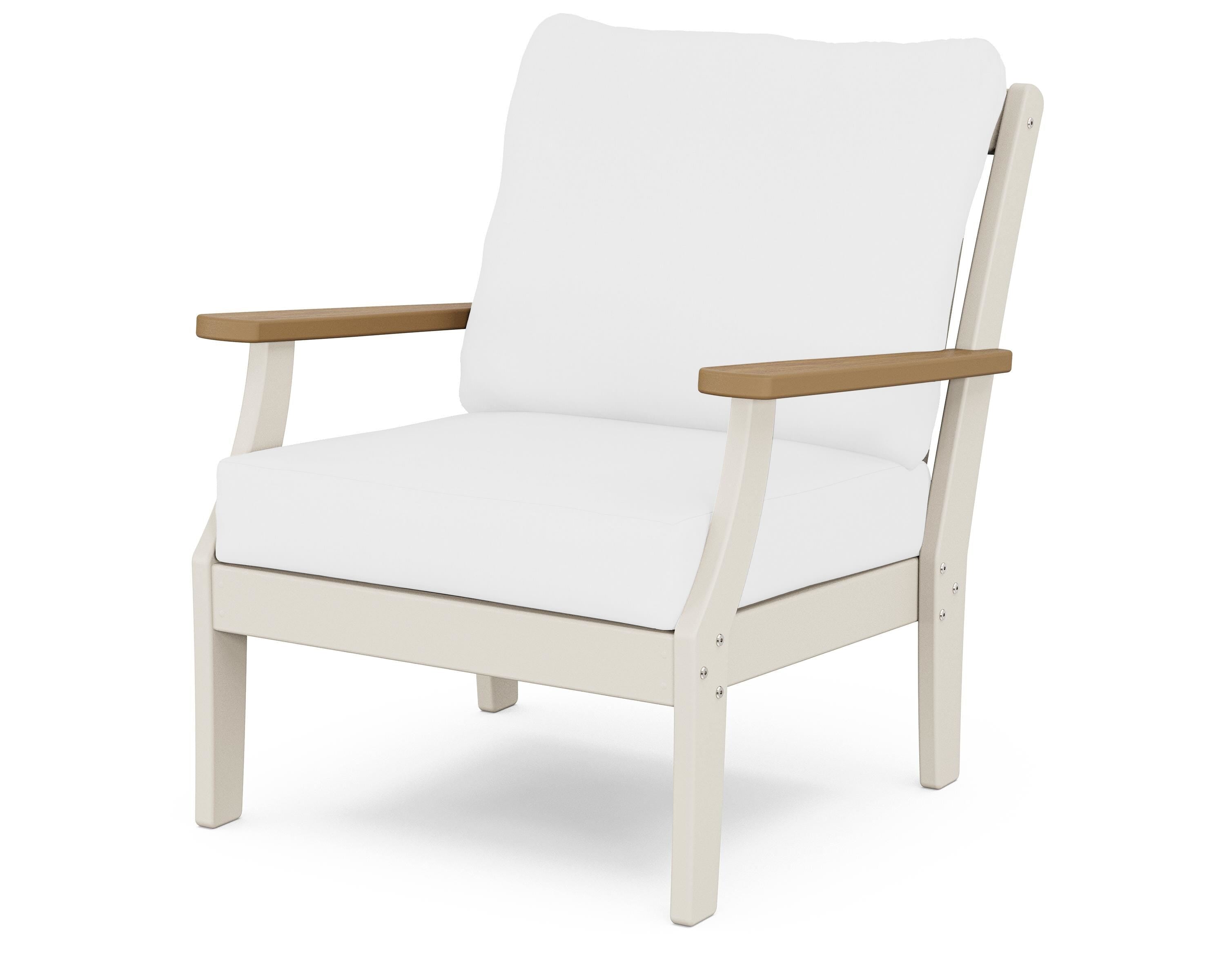 POLYWOOD® Braxton Deep Seating Chair in Sand / Natural / Natural