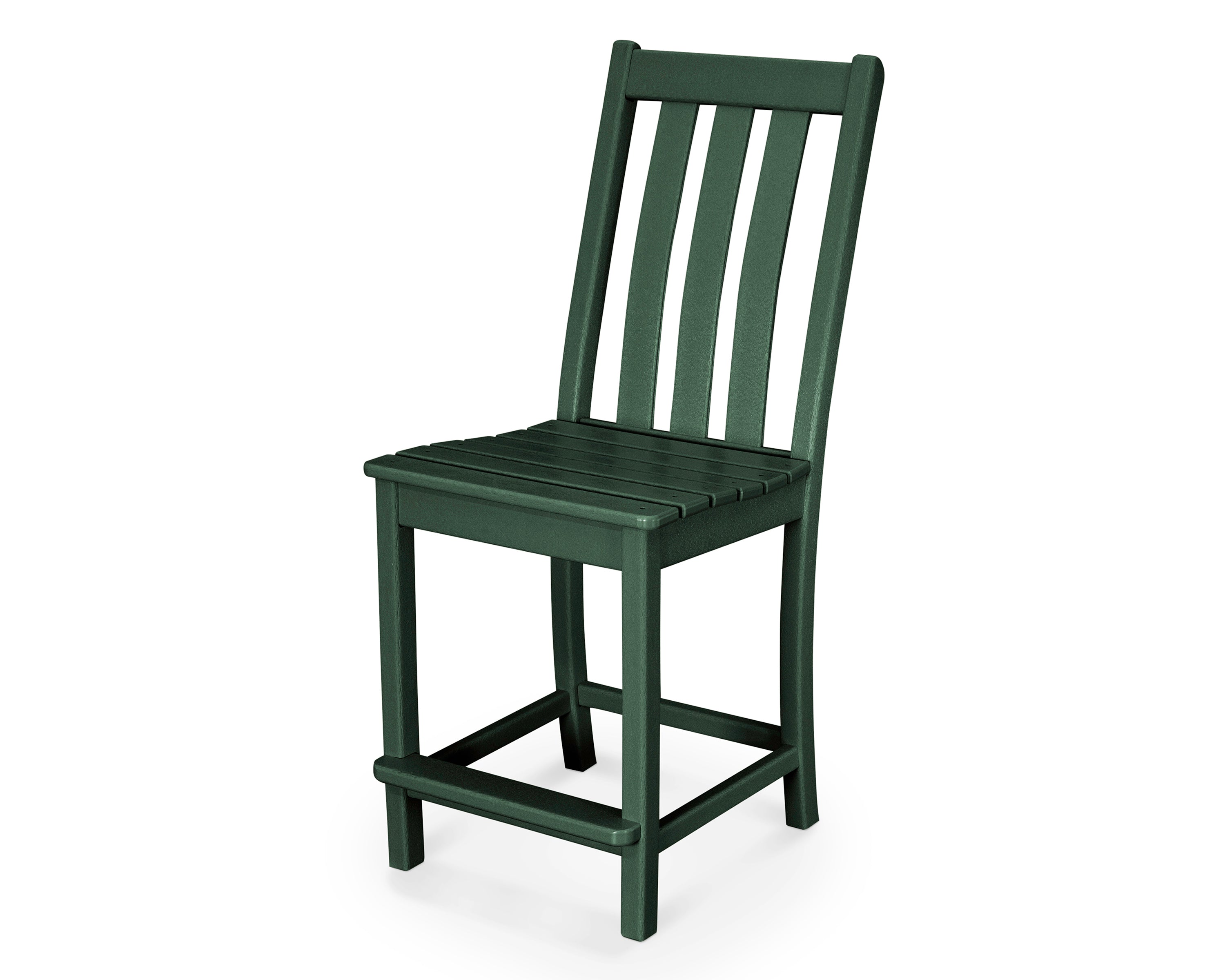 POLYWOOD® Vineyard Counter Side Chair in Green