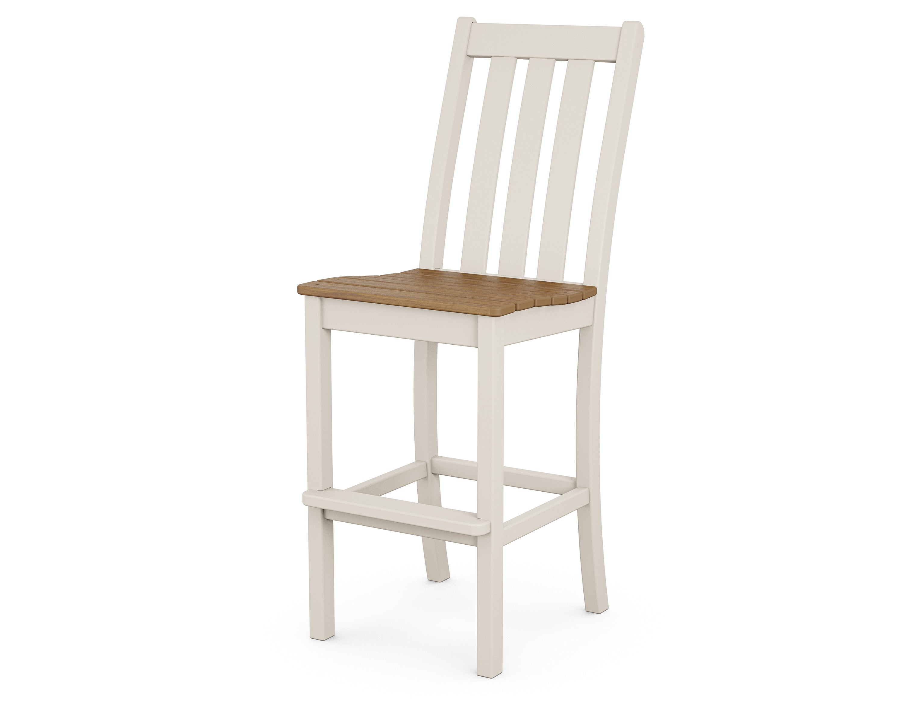 POLYWOOD® Vineyard Bar Side Chair in Sand / Natural