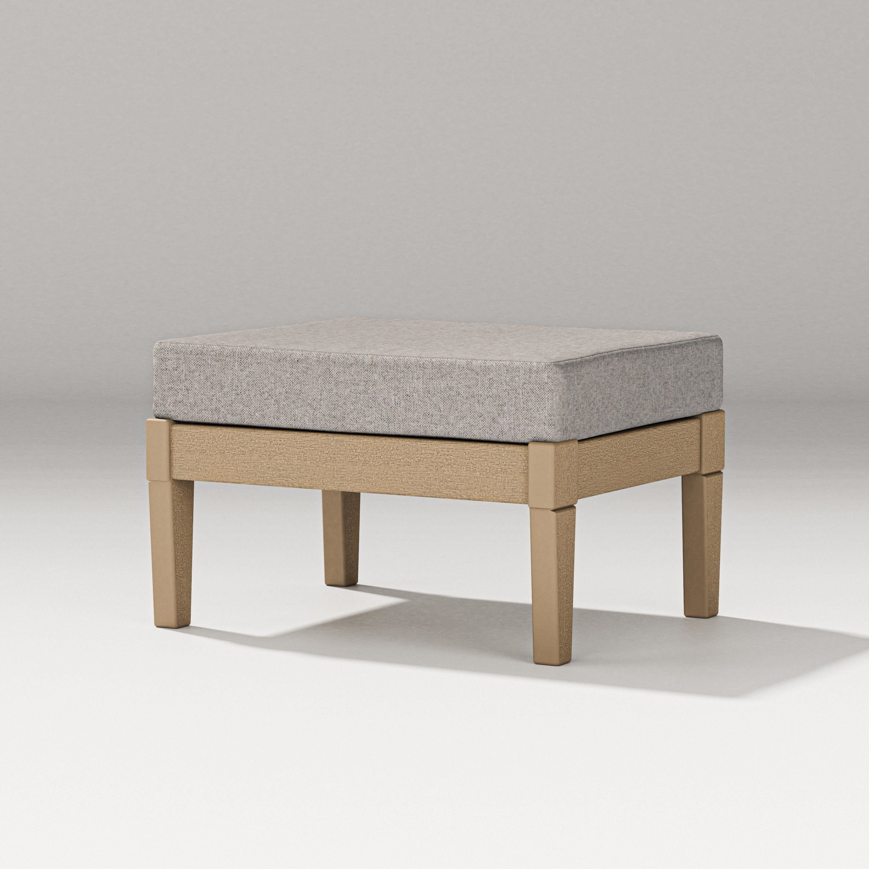 PW Designer Series Estate Lounge Ottoman in Vintage Sahara / Weathered Tweed