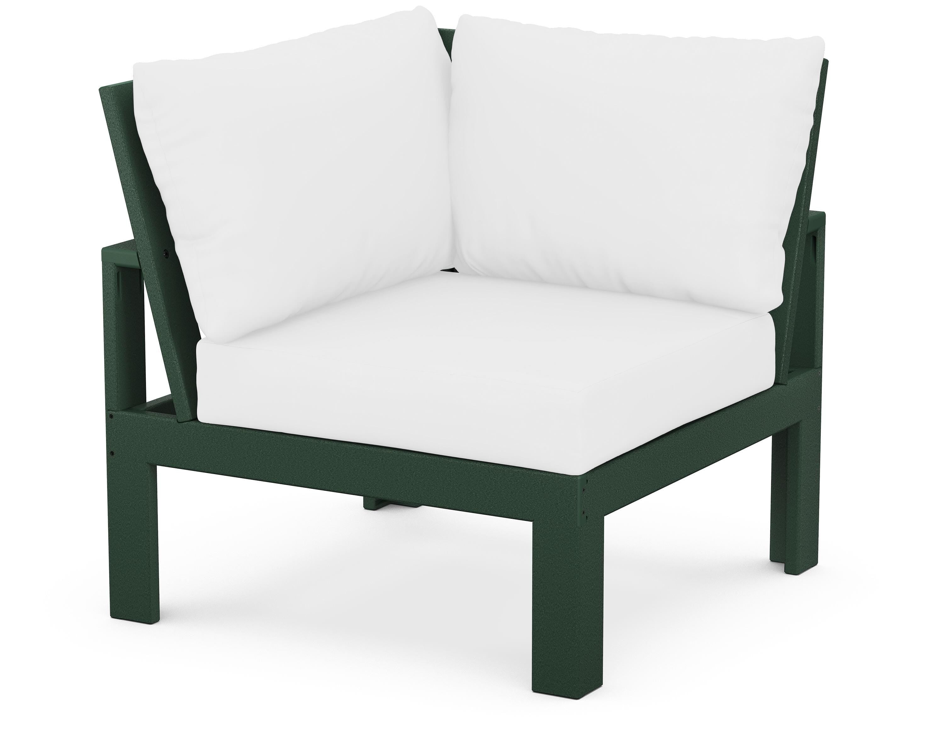 Unbranded Modular Corner Chair in Green / Natural