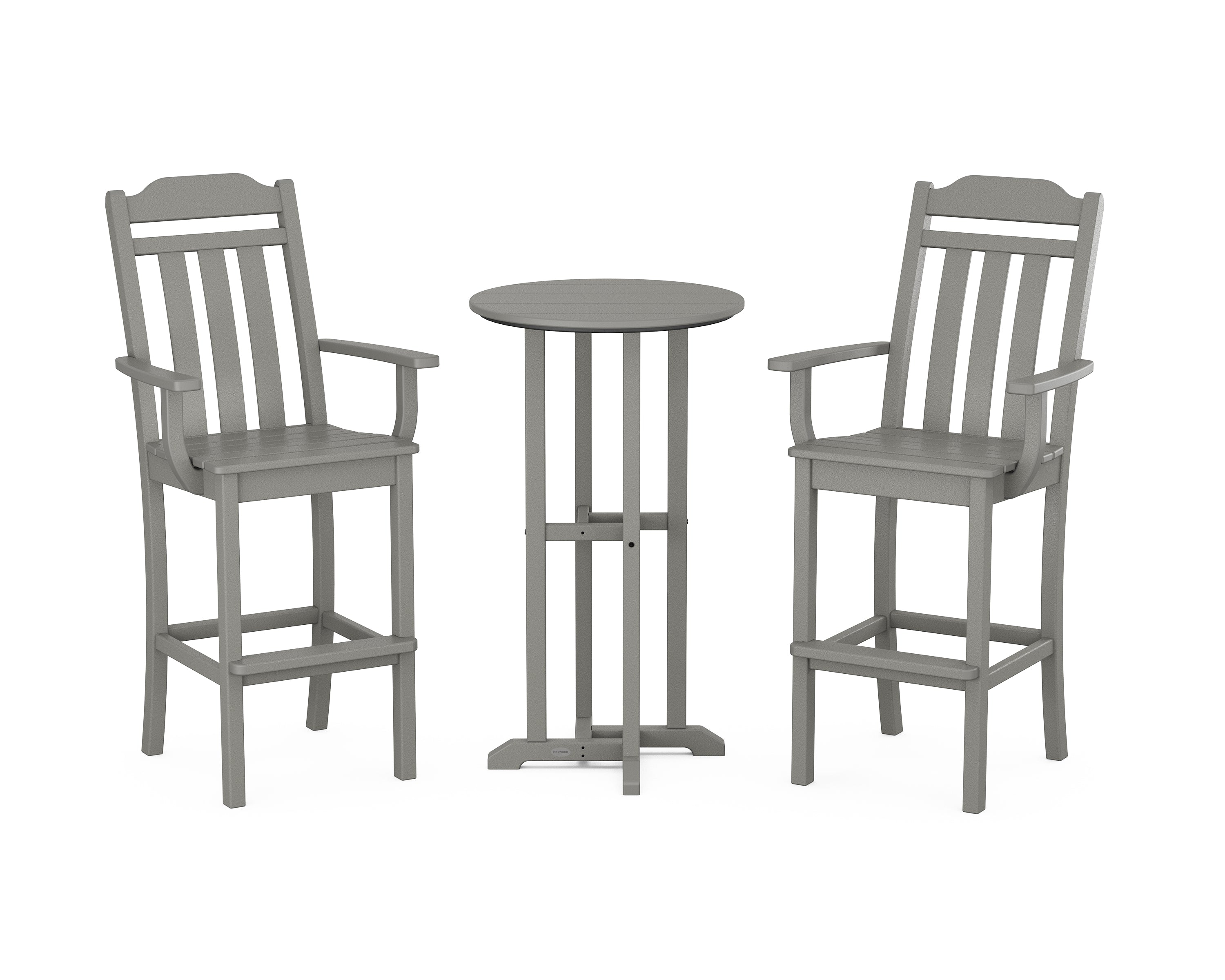 Country Living Cottage 3-Piece Farmhouse Bar Set in Slate Grey