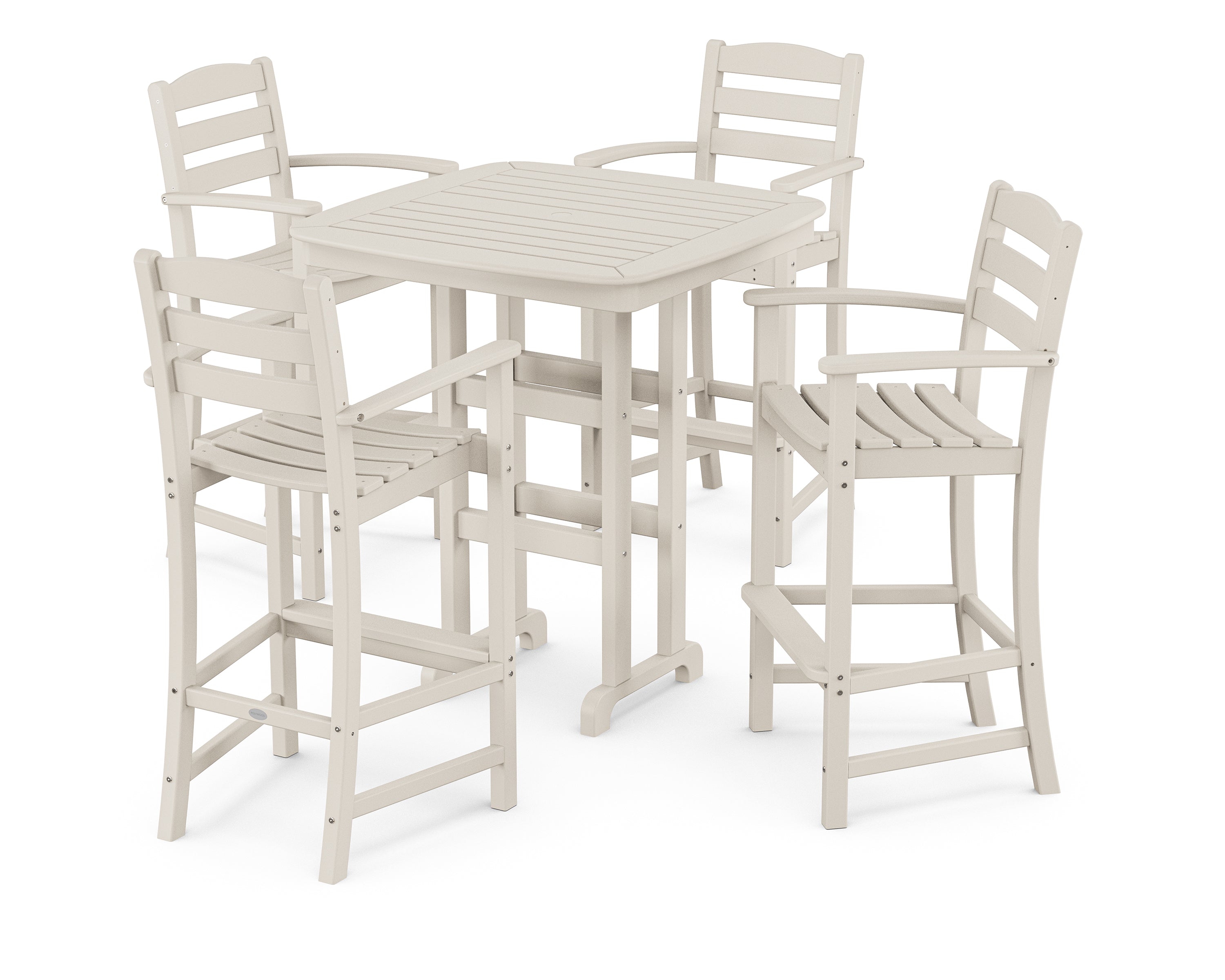 POLYWOOD® La Casa Café 5-Piece Bar Set in Sand