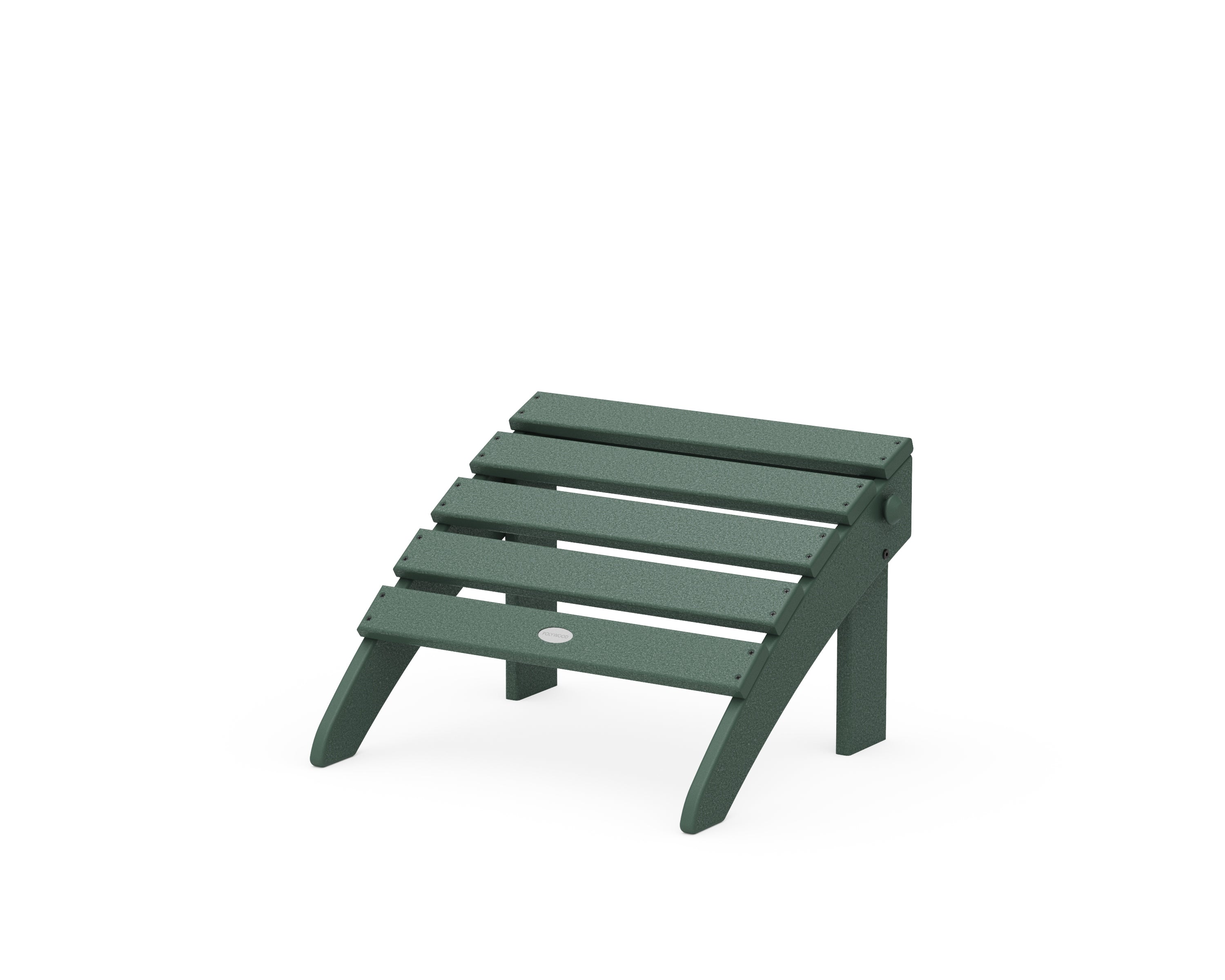 POLYWOOD® Classic Adirondack Folding Ottoman in Green