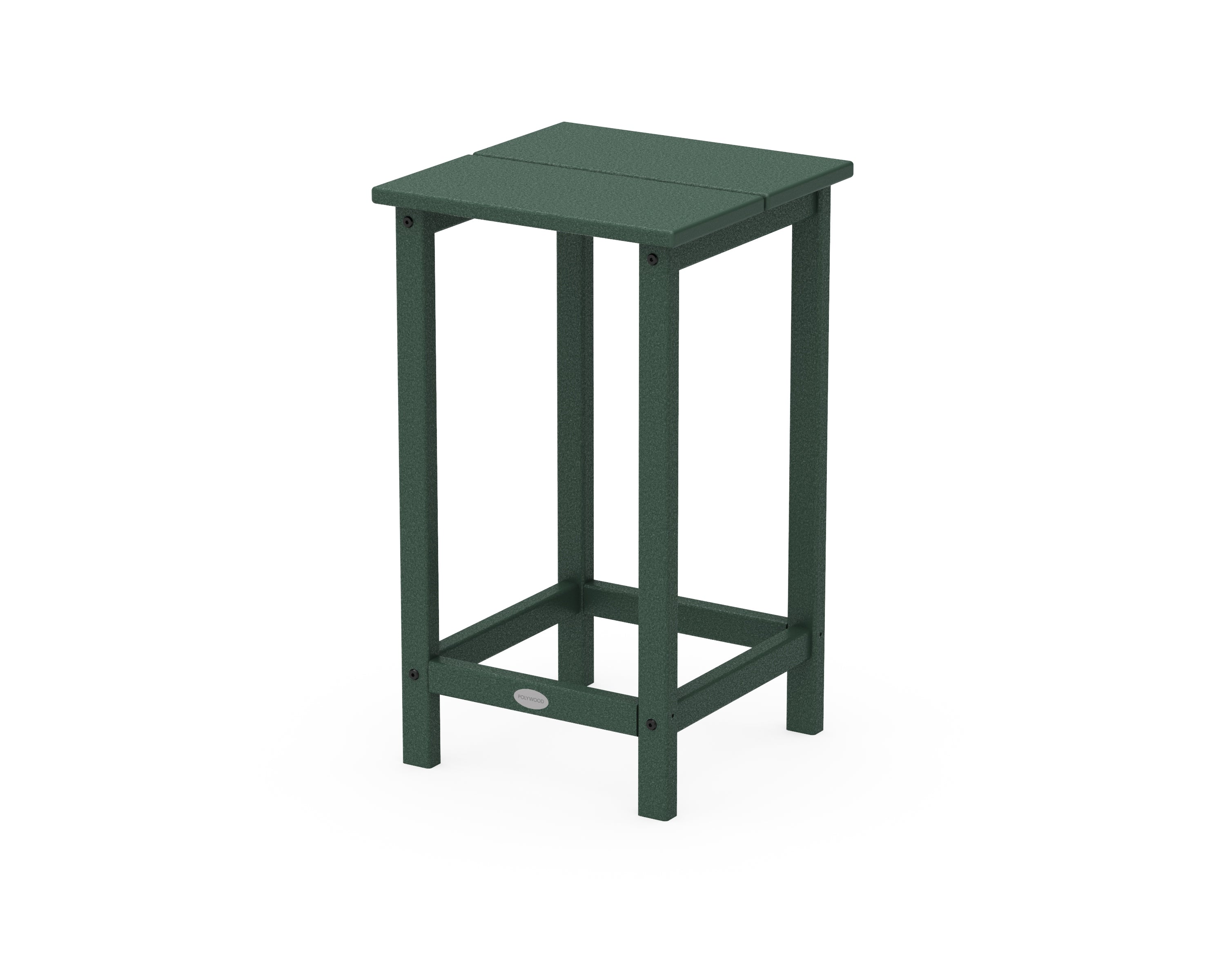 POLYWOOD® Studio Square Counter Side Table in Green