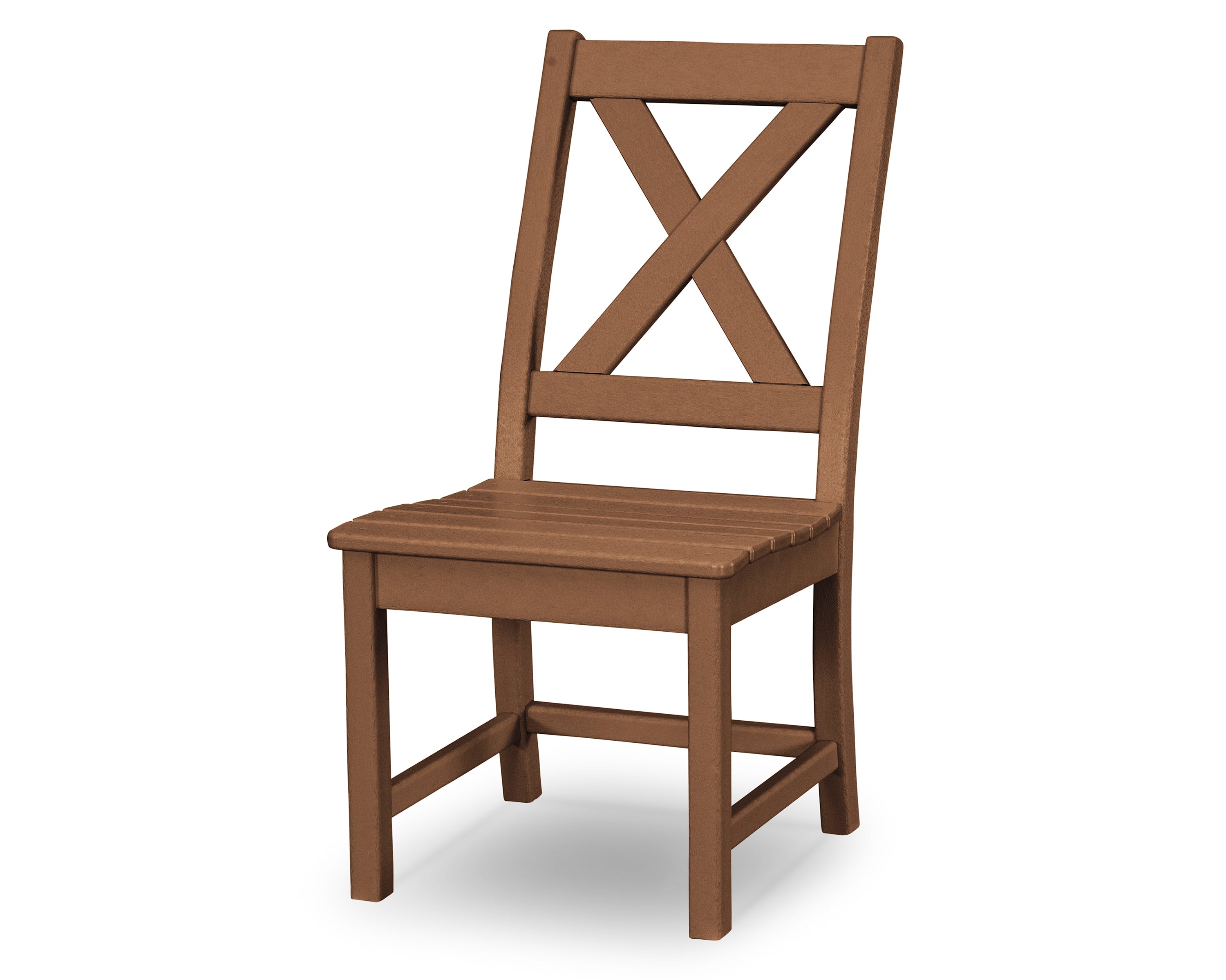 POLYWOOD® Braxton Dining Side Chair in Teak