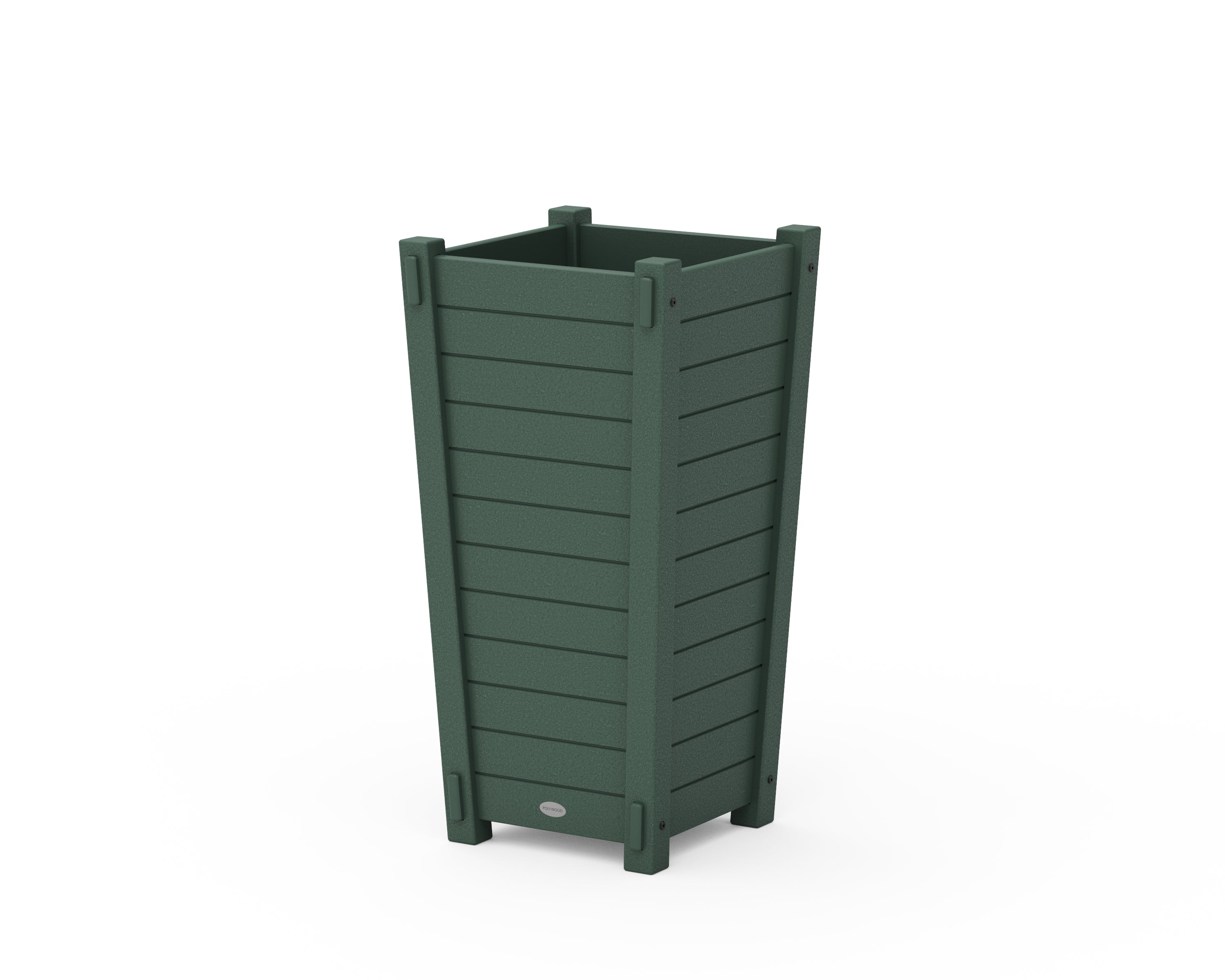 POLYWOOD® Nautical Tapered Square Planter Box in Green