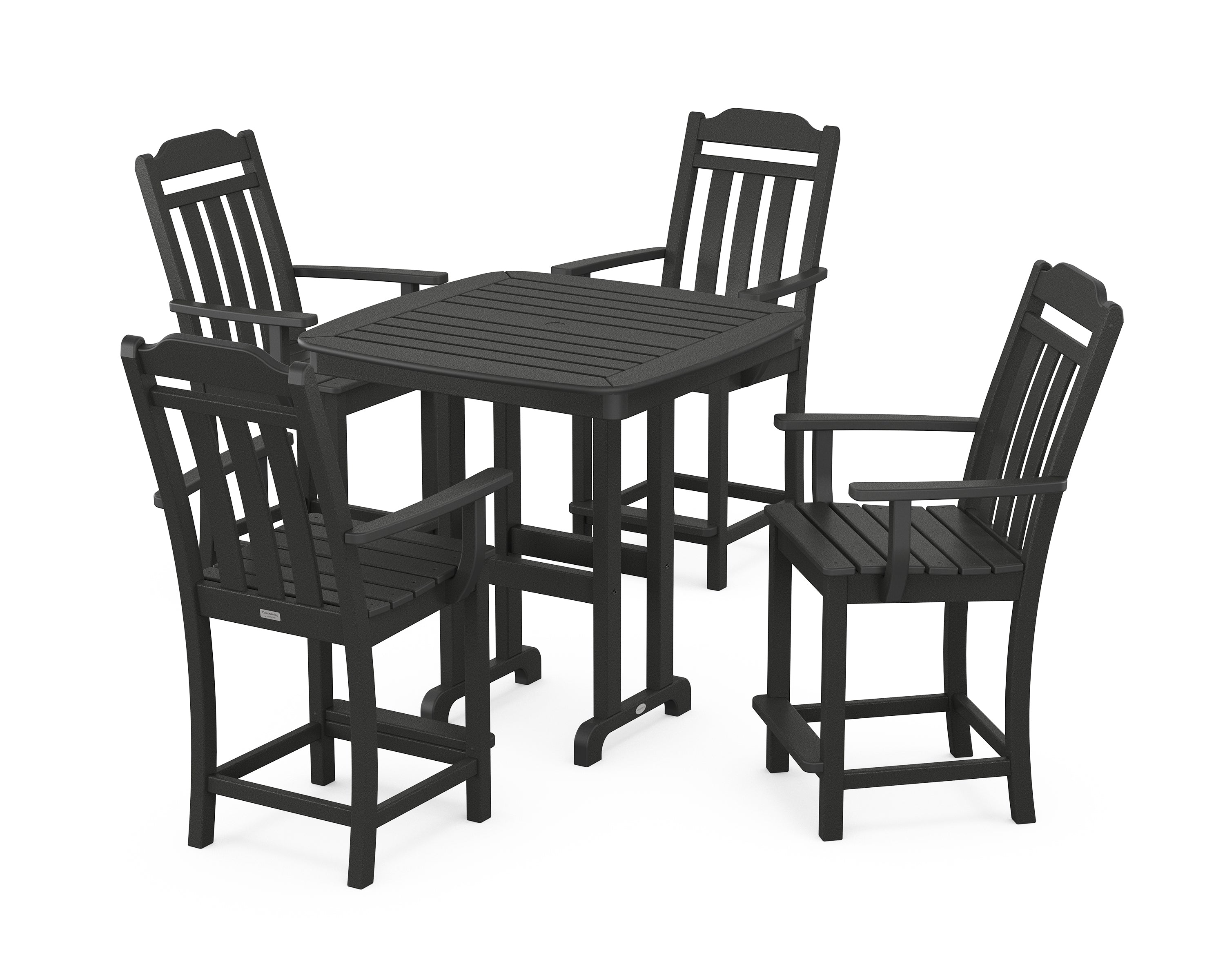 Country Living Cottage 5-Piece Counter Set in Black