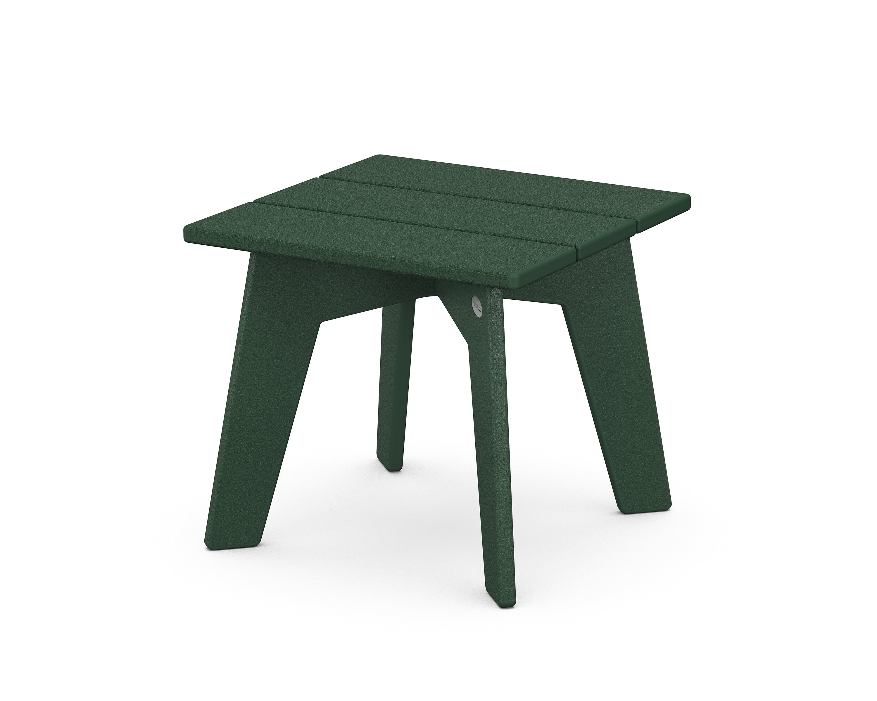 POLYWOOD® Riviera Modern Side Table in Green
