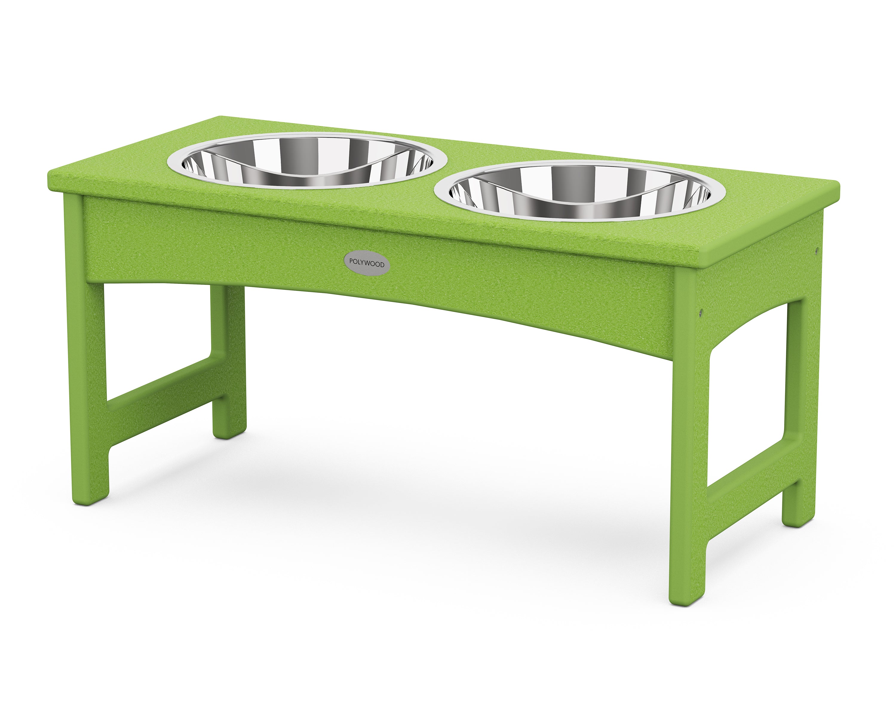 POLYWOOD® Pet Feeder in Lime