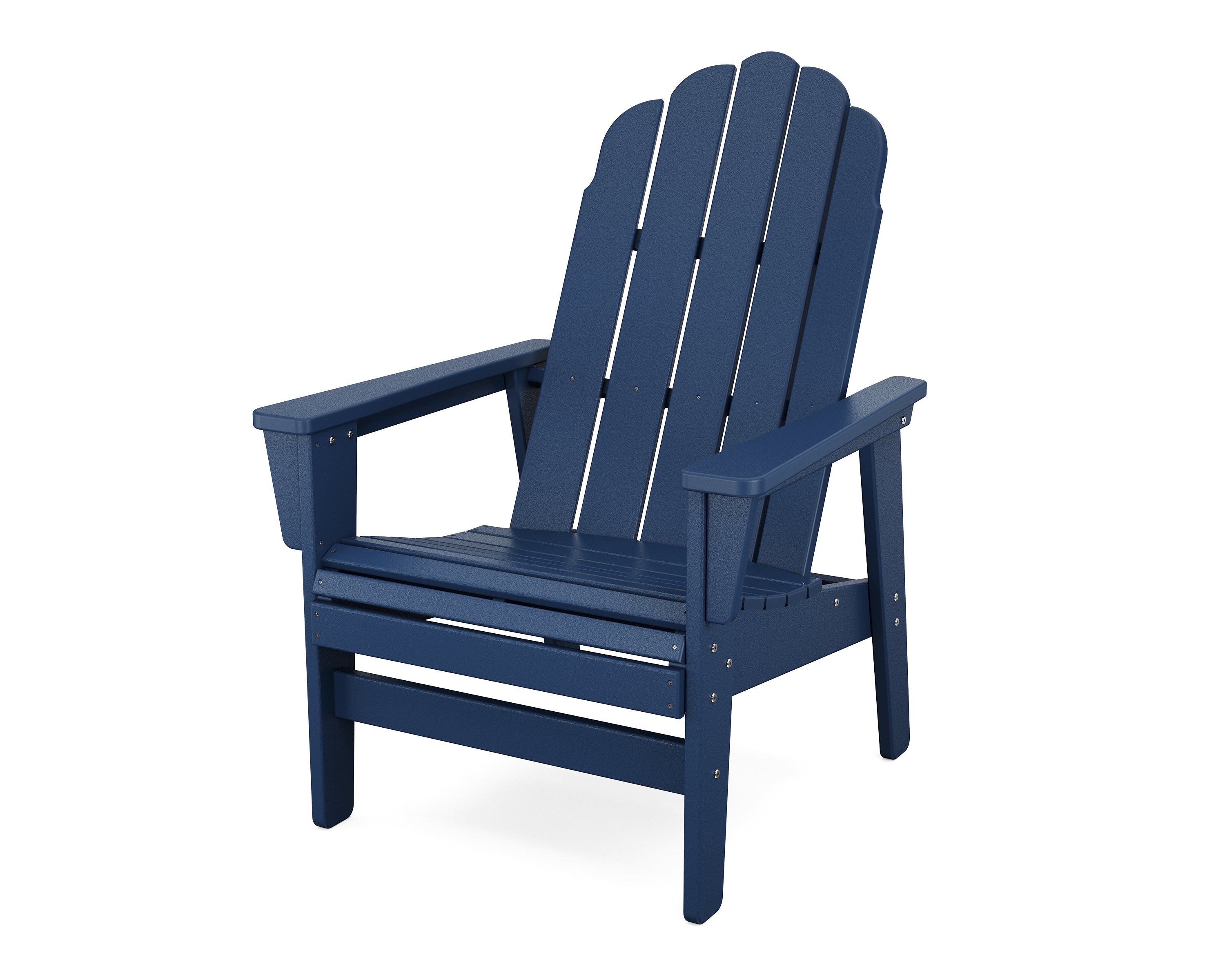 POLYWOOD® Vineyard Grand Upright Adirondack Chair in Navy
