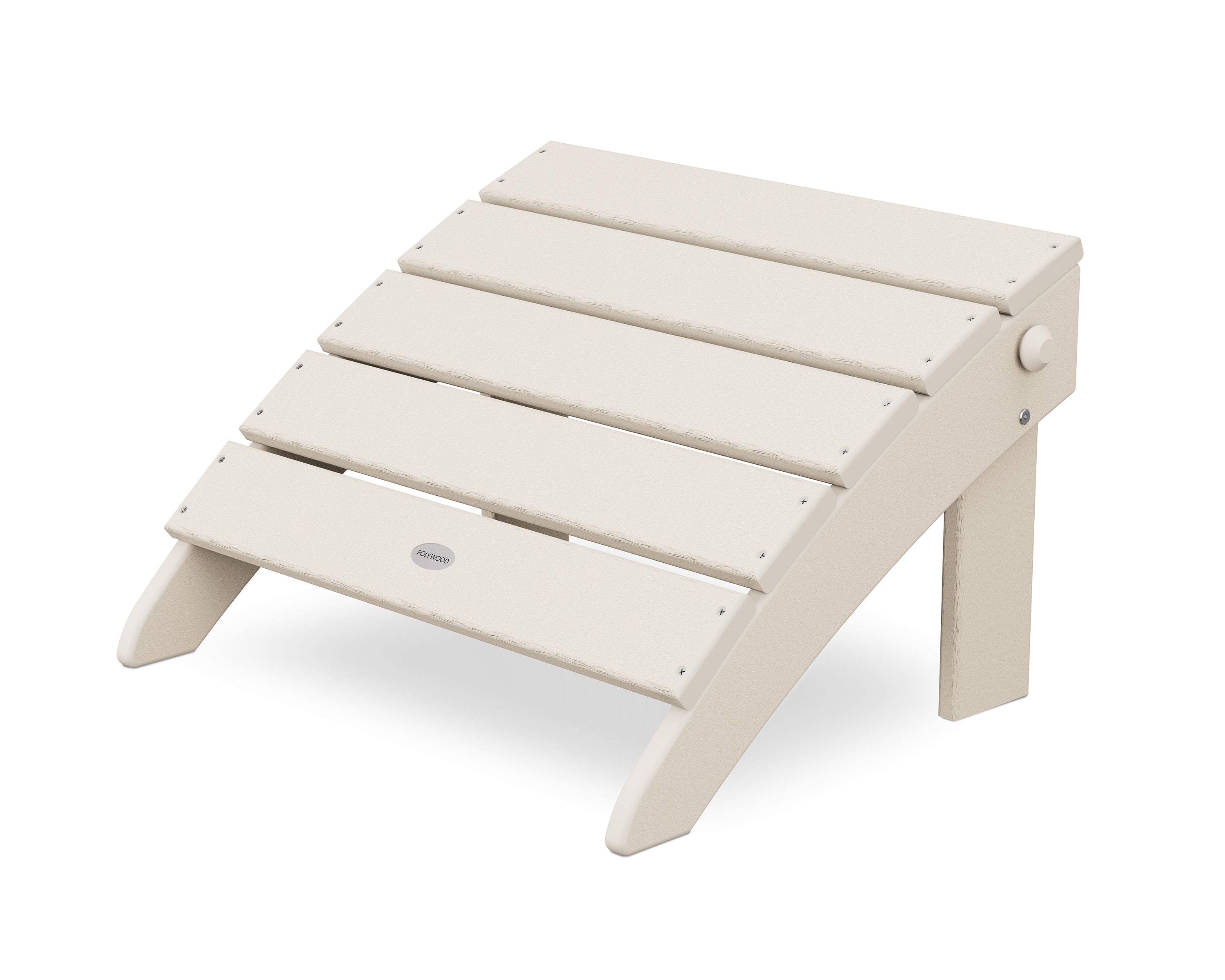 POLYWOOD® Classic Oversized Adirondack Folding Ottoman in Sand