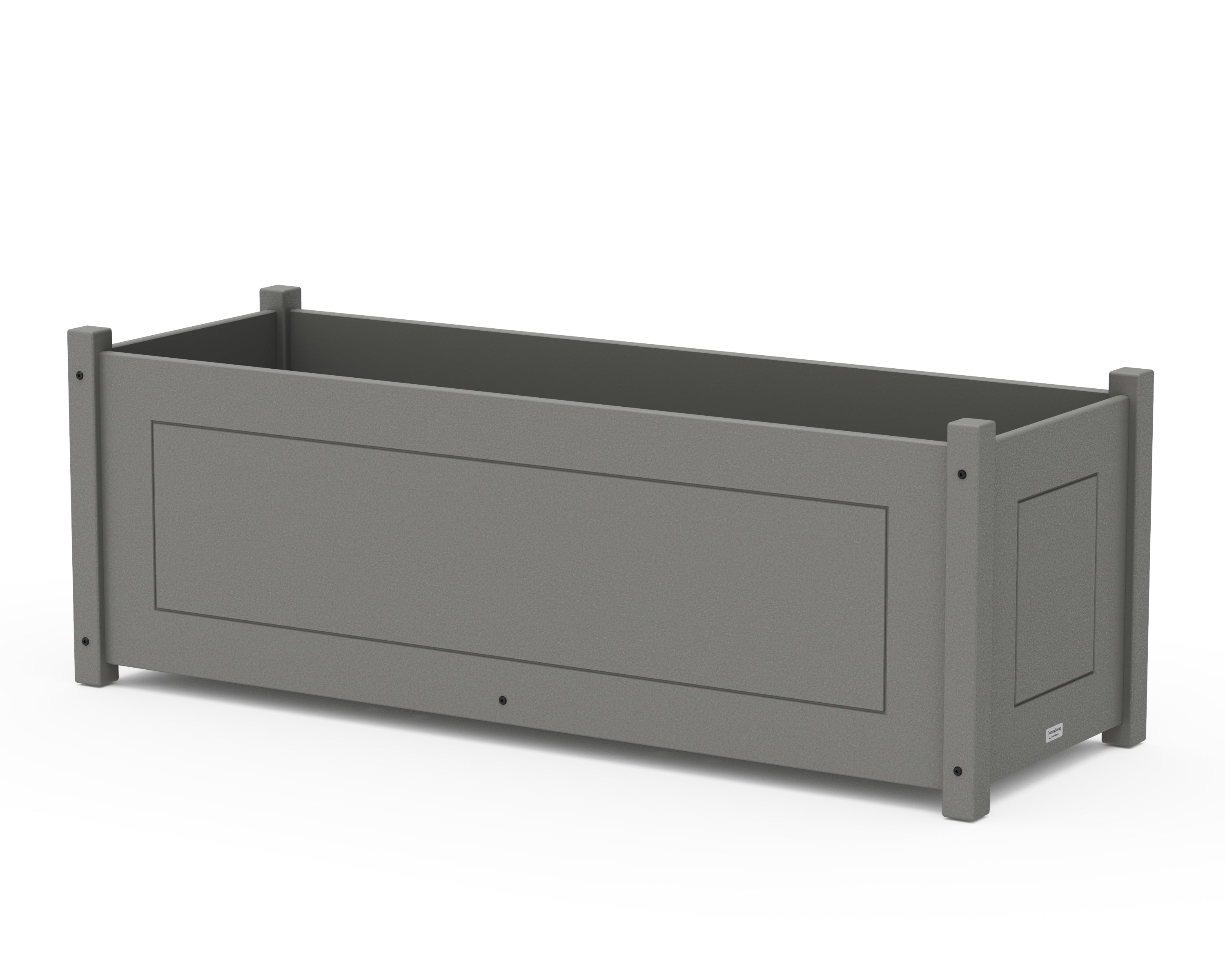 Country Living Country Living Large Rectangle Triple Planter Box in Slate Grey