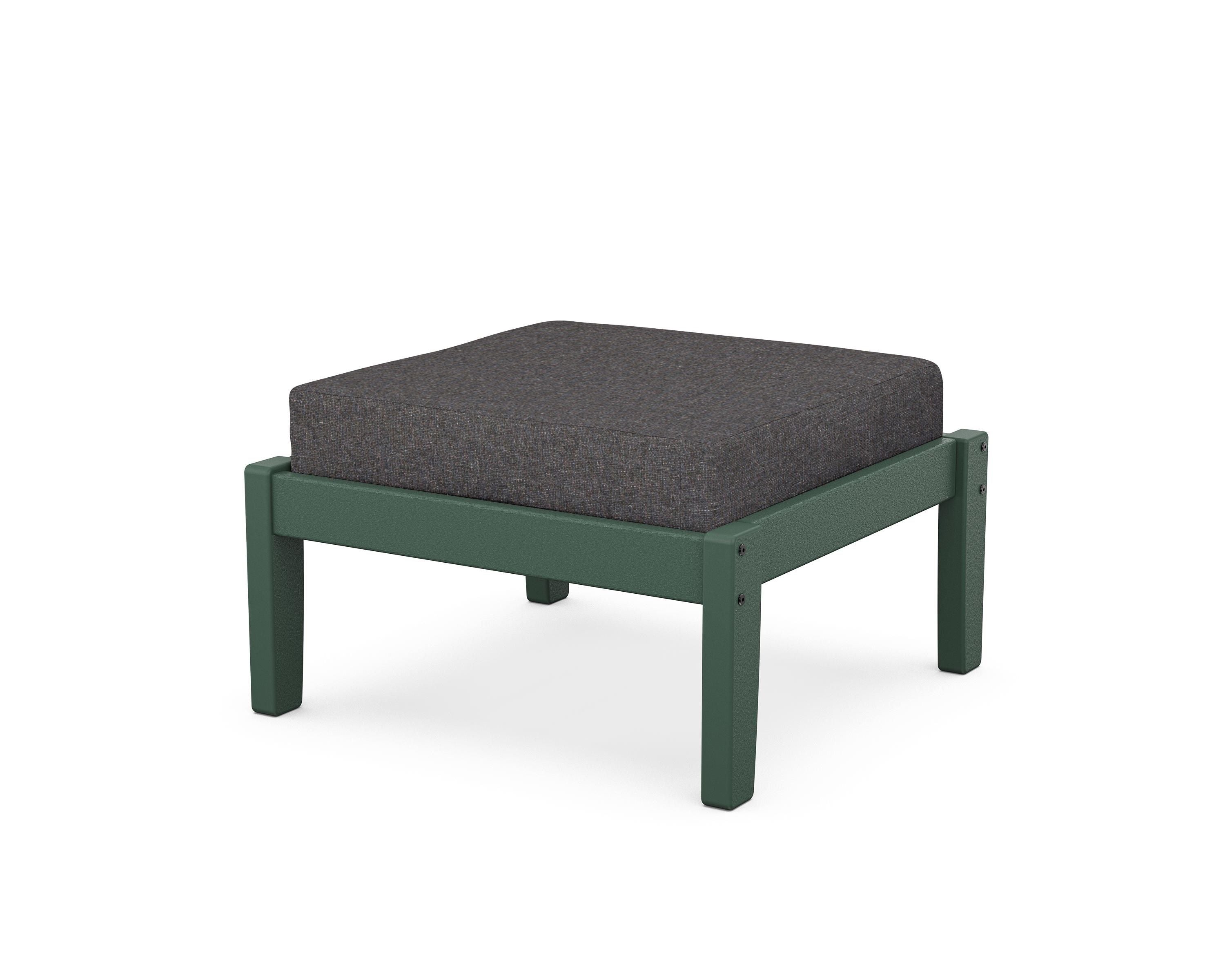 Unbranded Deep Seating Ottoman in Green / Ash Charcoal