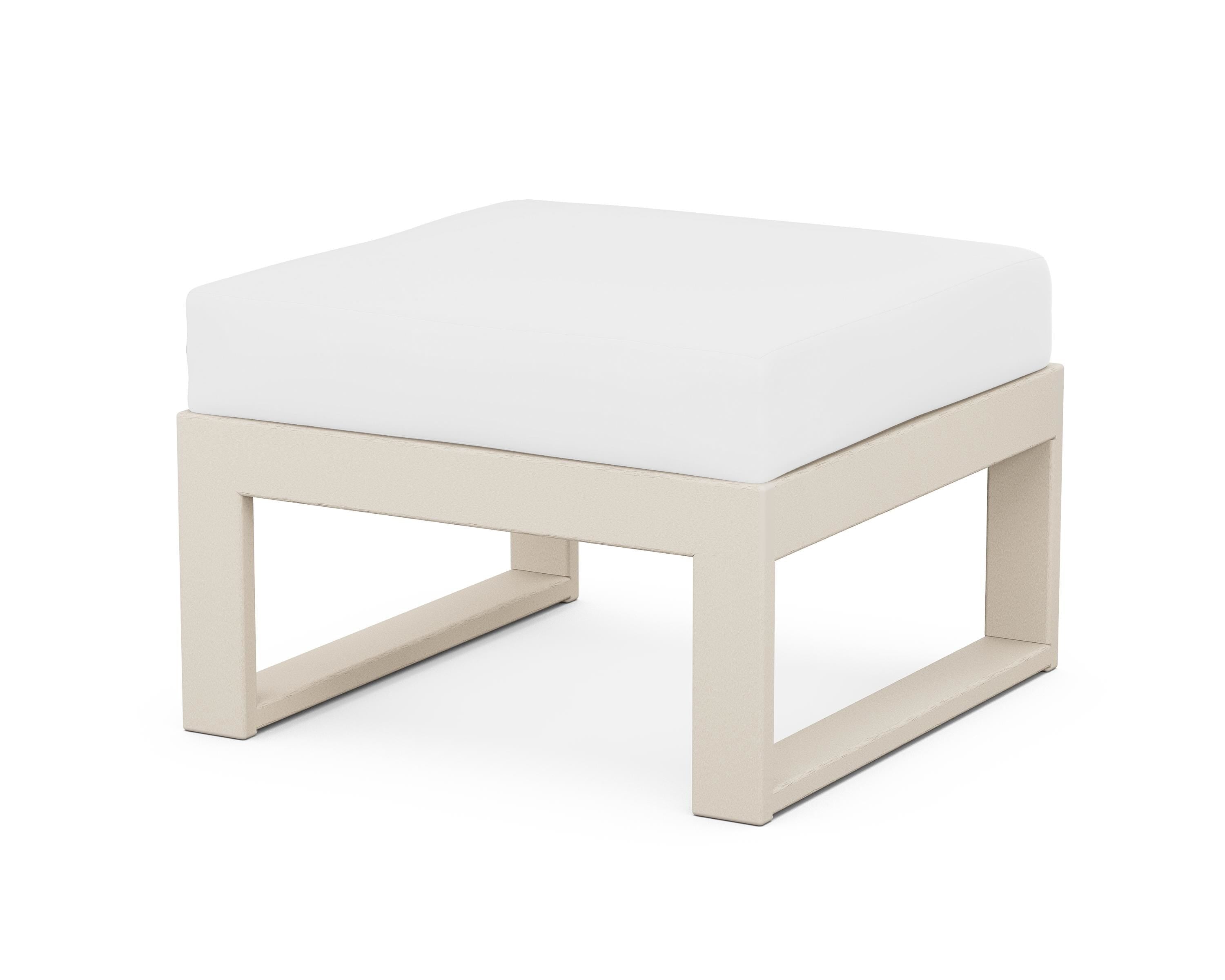 Unbranded Modular Ottoman - Modern in Sand / Natural