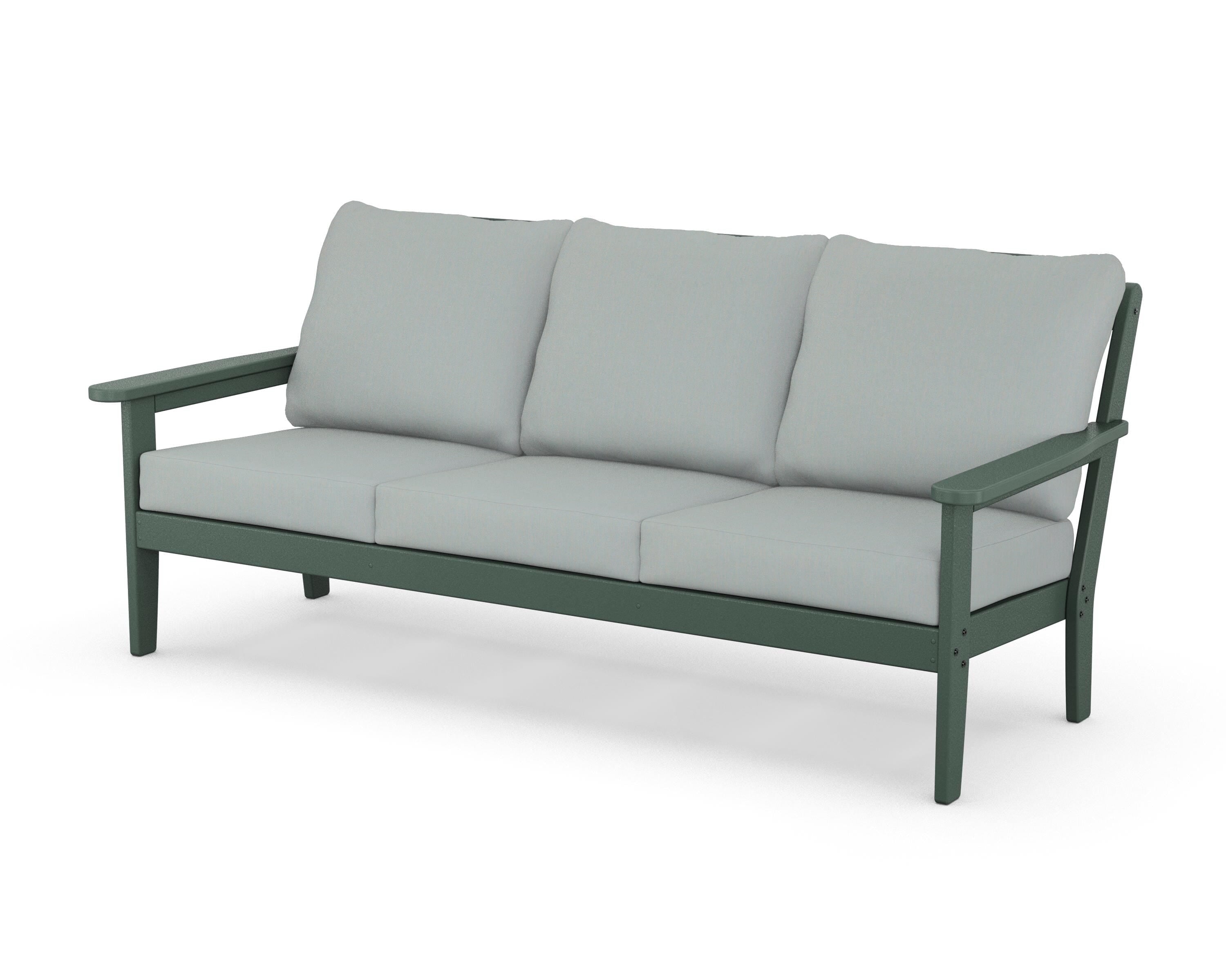 Country Living Cottage Deep Seating Sofa in Green / Spa