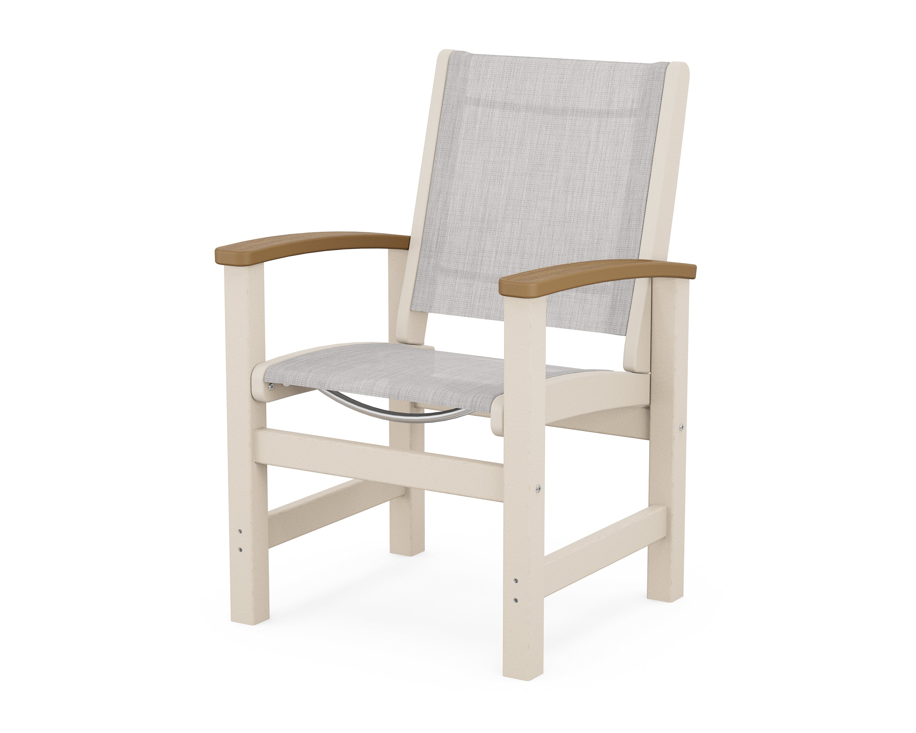 POLYWOOD® Coastal Dining Chair in Sand / Natural / Parchment Sling