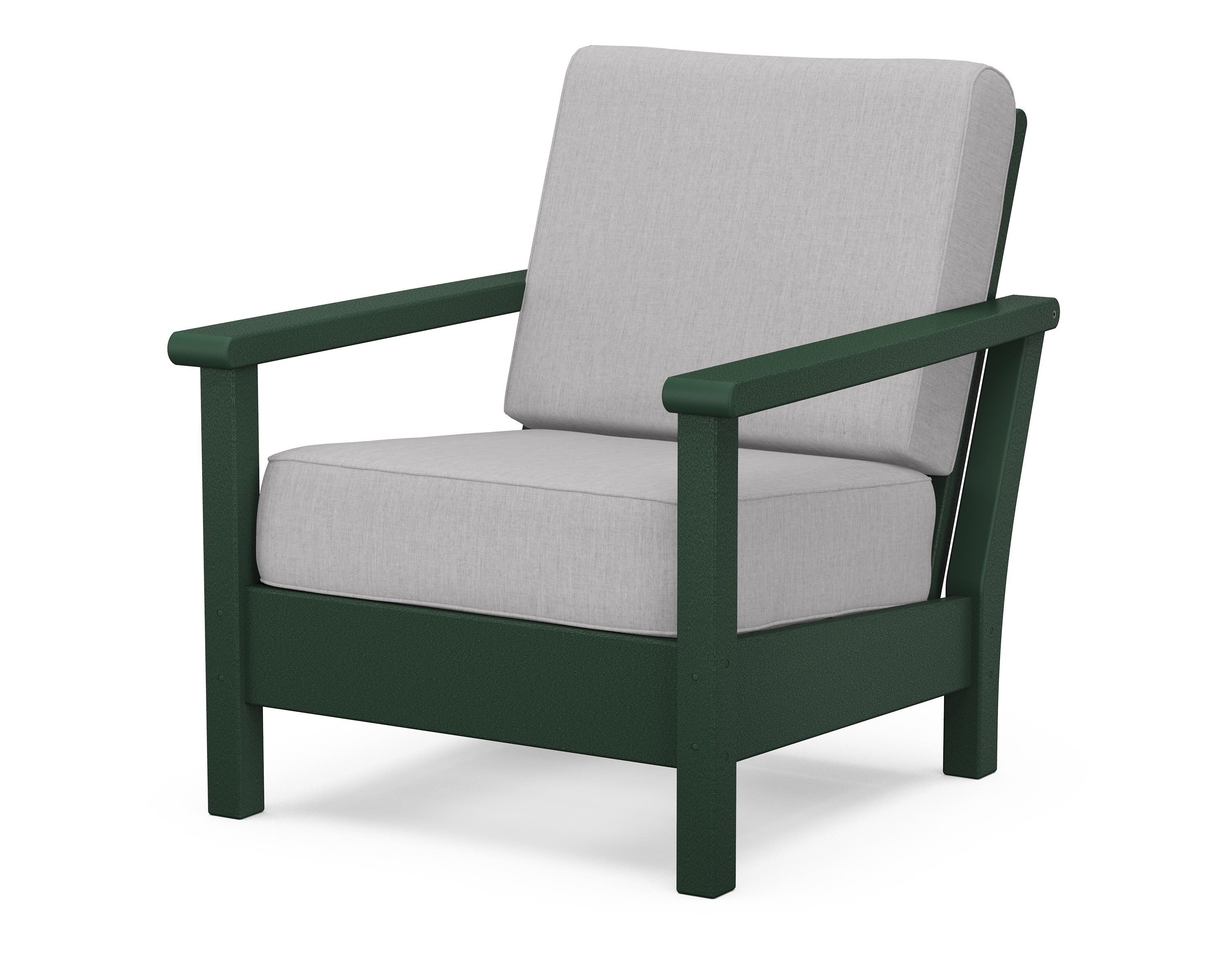 POLYWOOD® Harbour Deep Seating Chair in Green / Granite