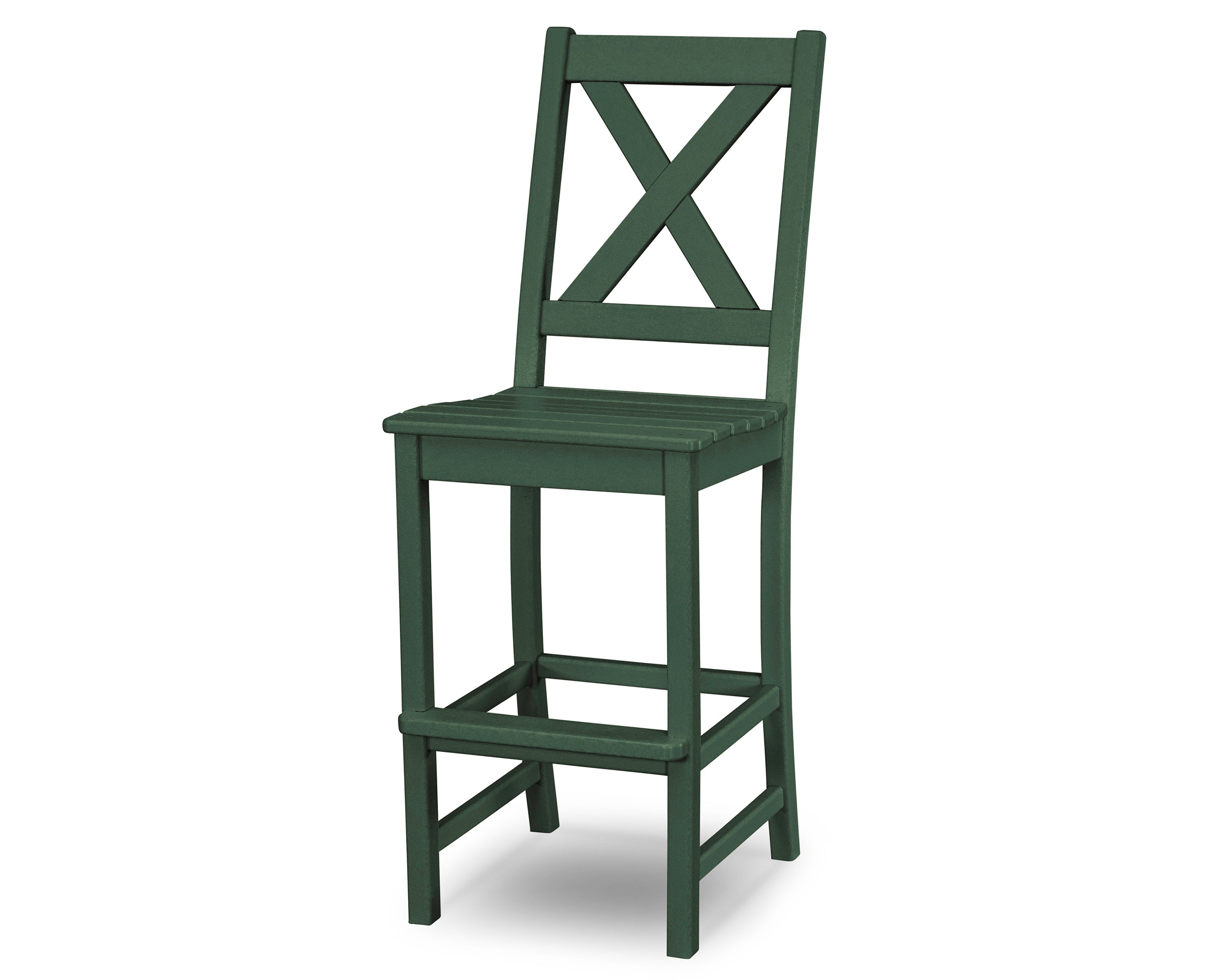 POLYWOOD® Braxton Bar Side Chair in Green