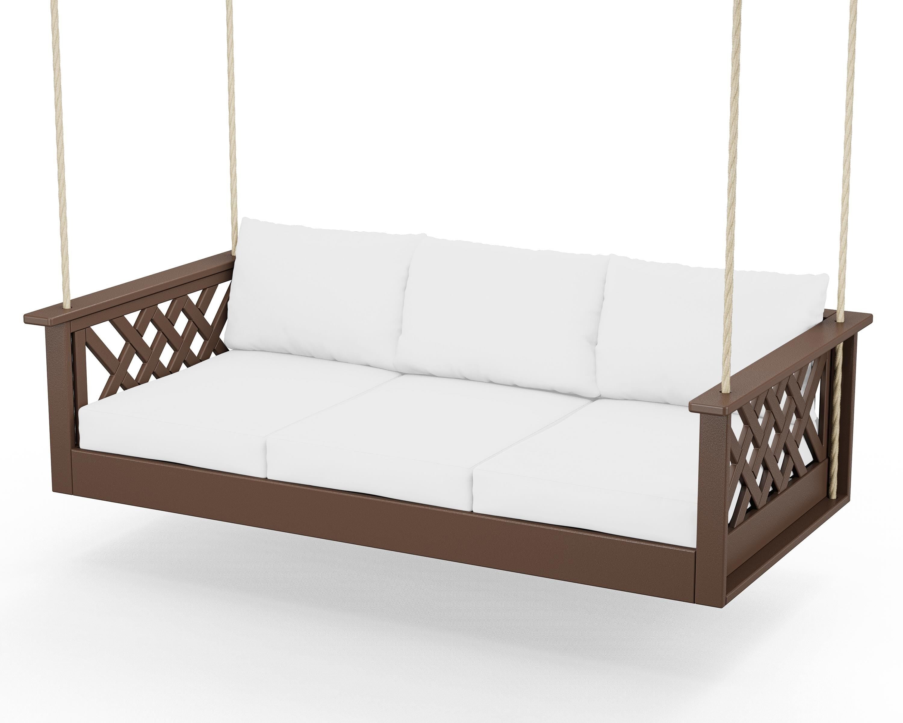 Country Living Wovendale Daybed Swing in Mahogany / Natural
