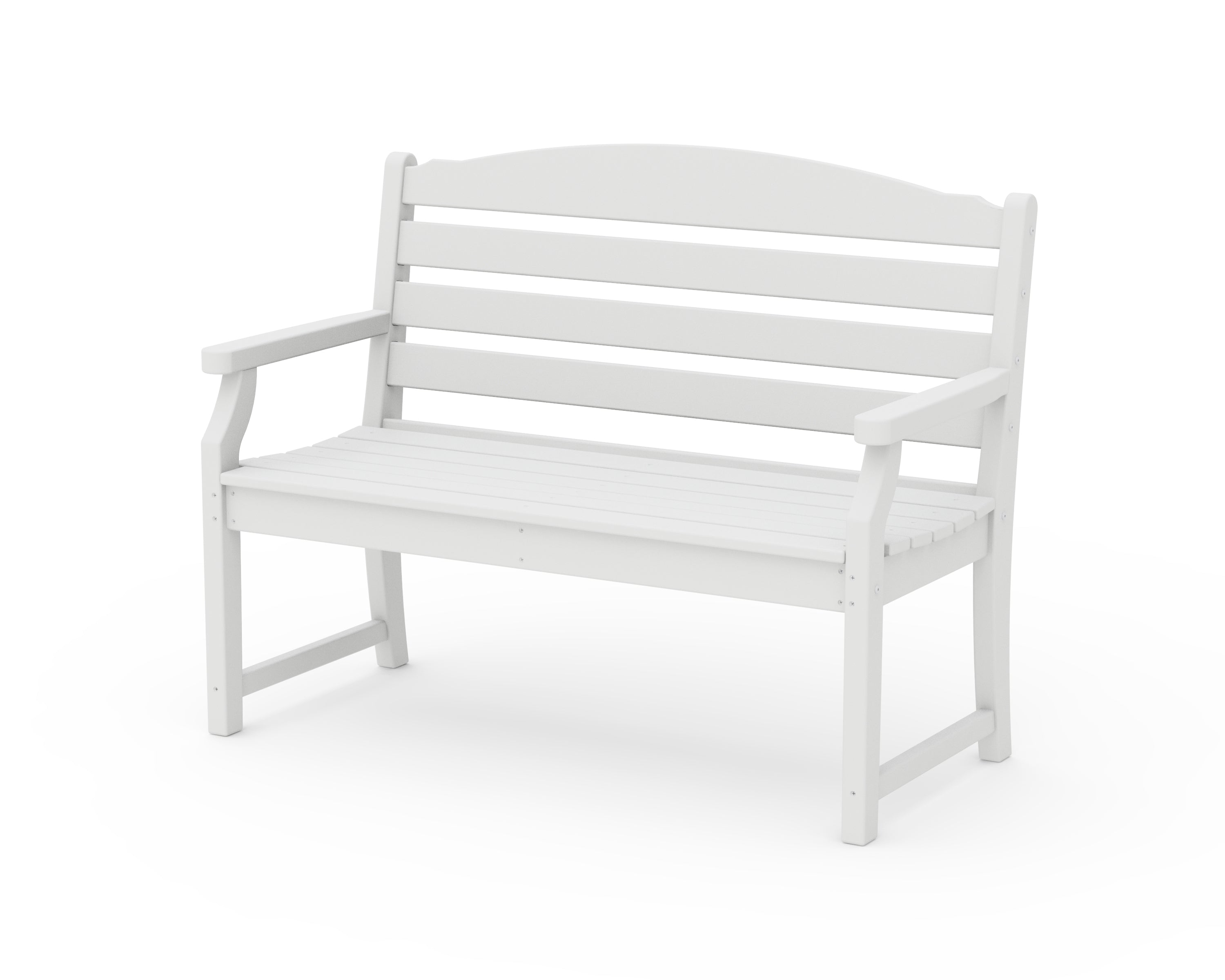 POLYWOOD® Savannah 48" Bench in White