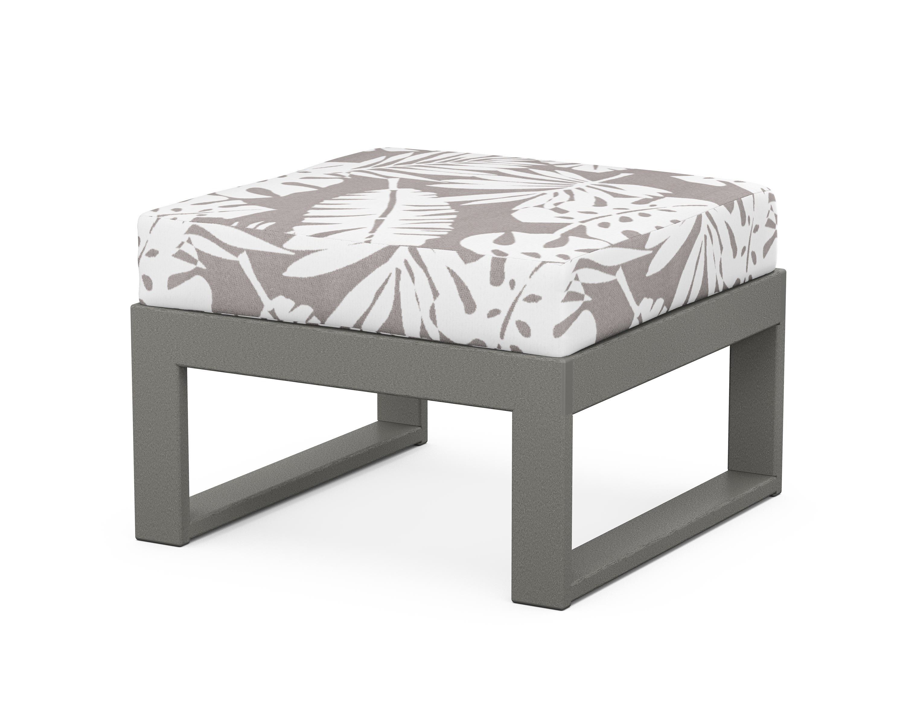 Unbranded Modular Ottoman - Modern in Slate Grey / Leaf Grey Mist