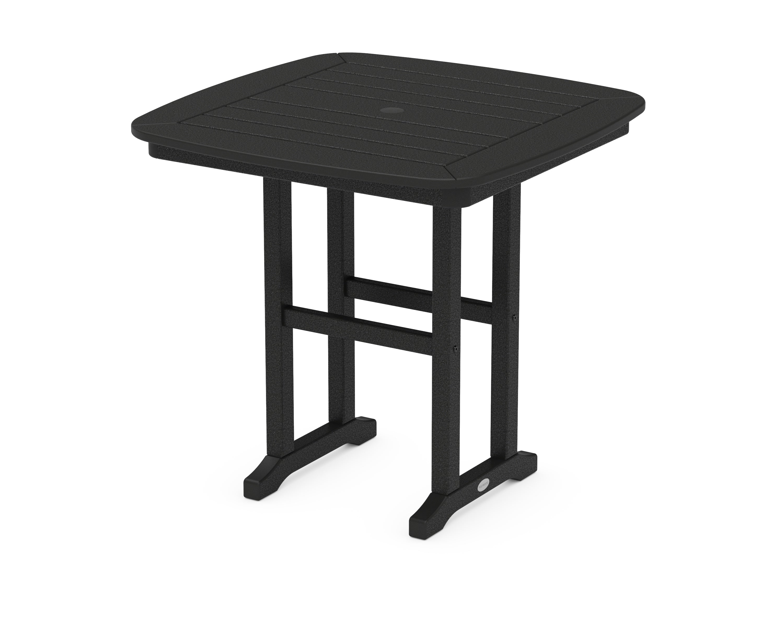 POLYWOOD® Nautical 31" Dining Table in Black