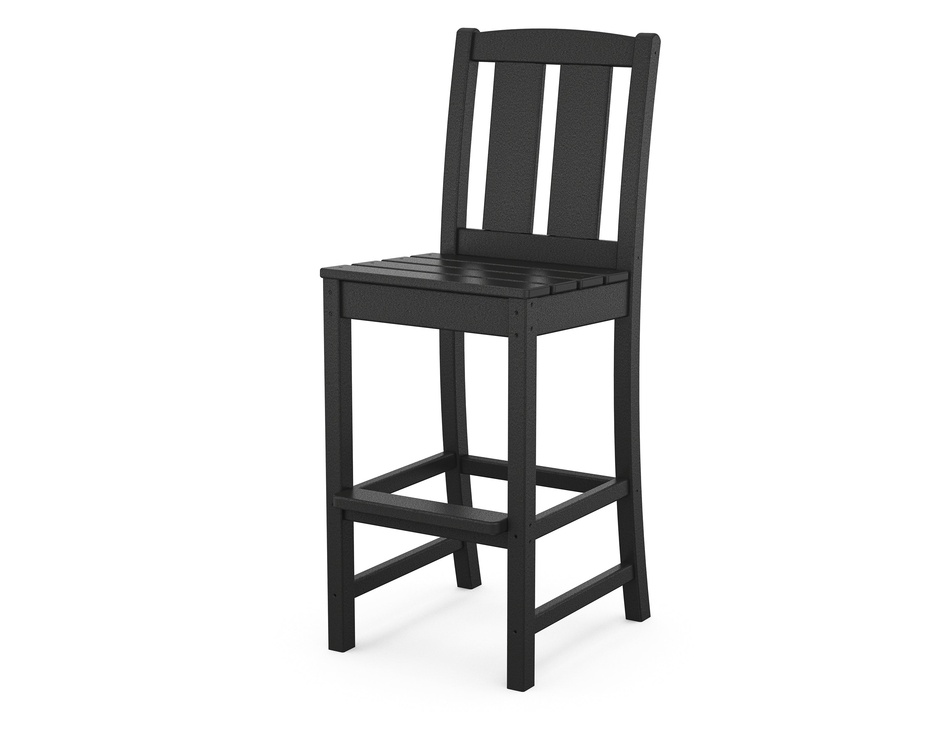 POLYWOOD® Mission Bar Side Chair in Black